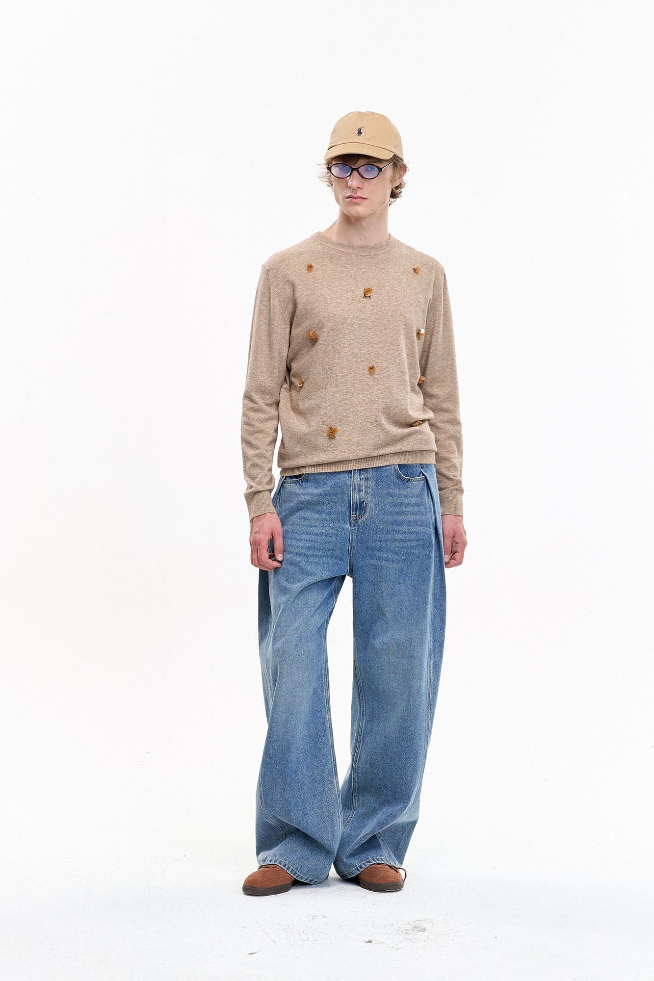 LEONSENSE Essential Oversized Curved Jeans, premium urban and streetwear designers apparel on PROJECTISR.com, LEONSENSE