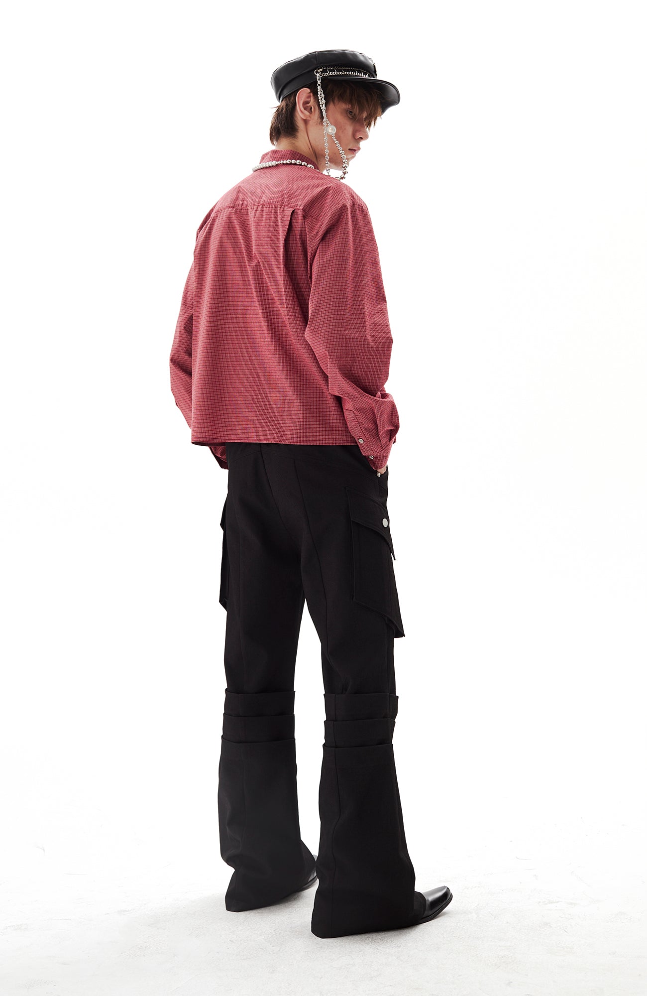 PASET Knee Paneled Flared Trousers