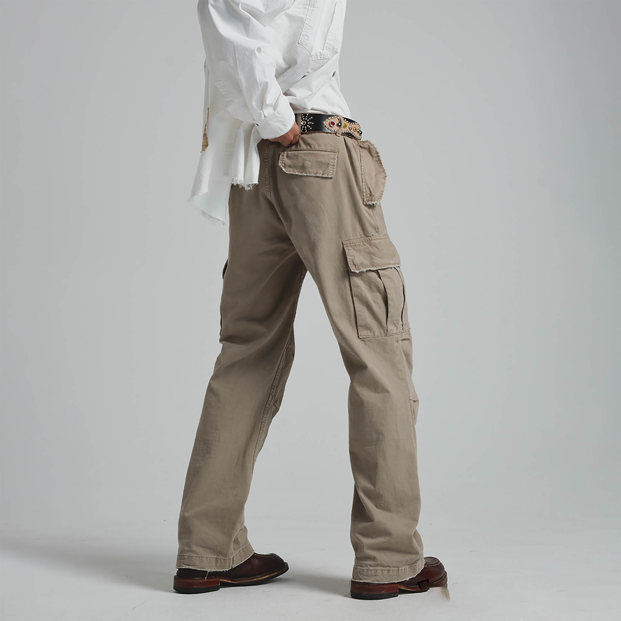 NEIGBORL Straight-Leg Paneled Cargo Pants, premium urban and streetwear designers apparel on PROJECTISR.com, NEIGBORL