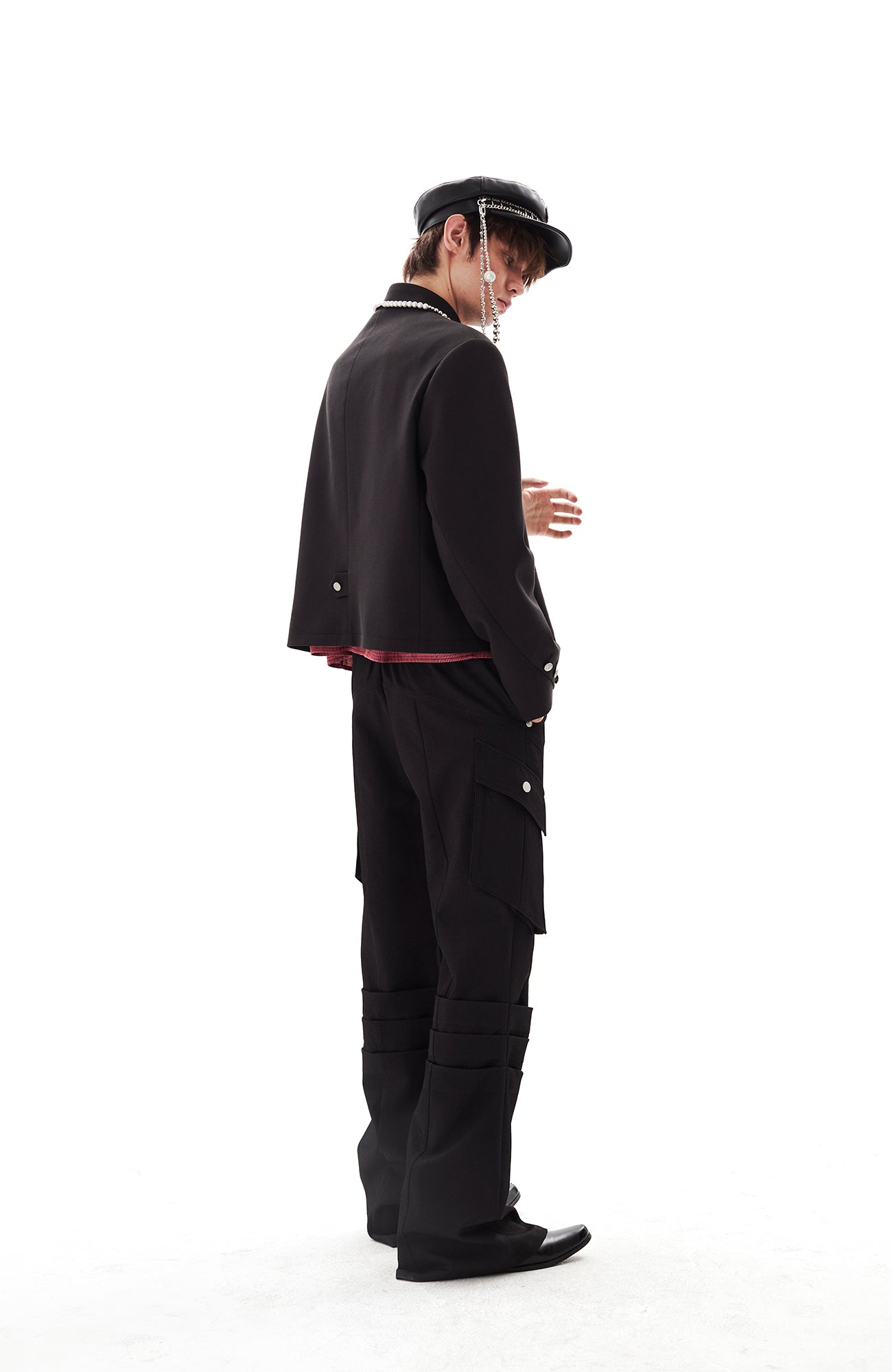 PASET Knee Paneled Flared Trousers