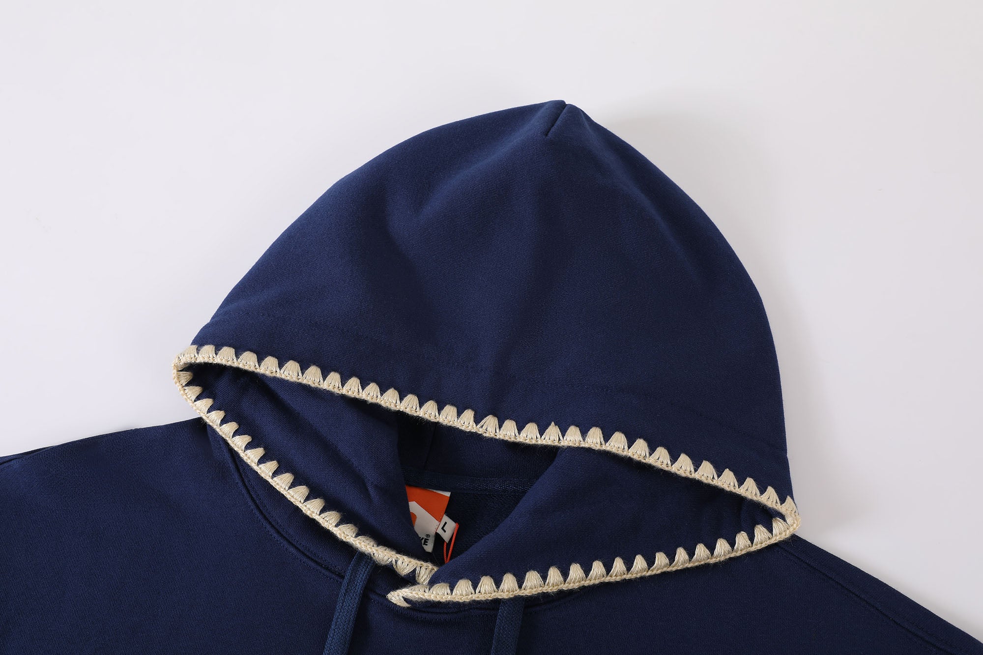 DONSMOKE Retro Embroidered Patch Whipstitch Hoodie, premium urban and streetwear designers apparel on PROJECTISR.com, DONSMOKE