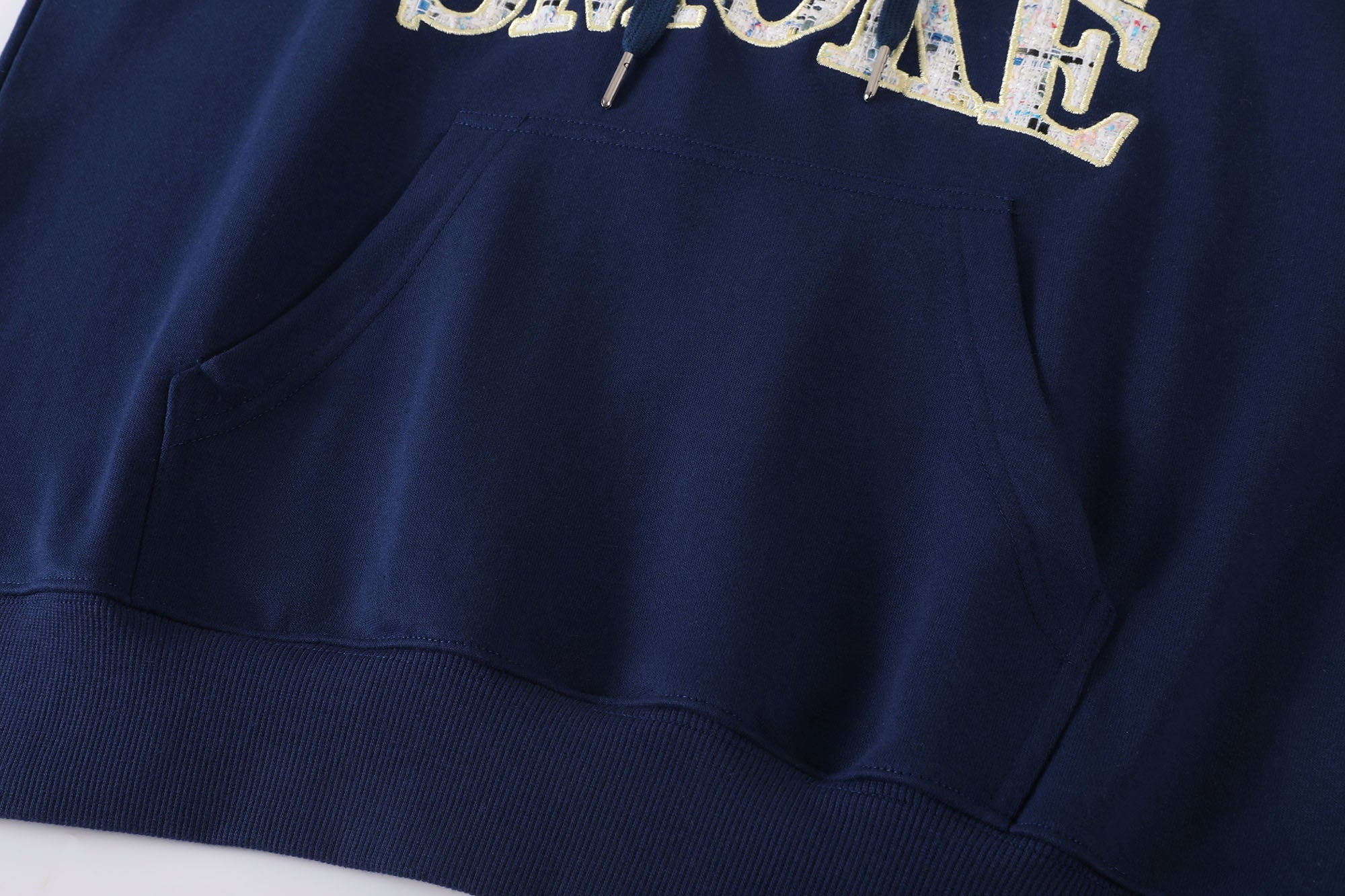 DONSMOKE Retro Embroidered Patch Whipstitch Hoodie, premium urban and streetwear designers apparel on PROJECTISR.com, DONSMOKE