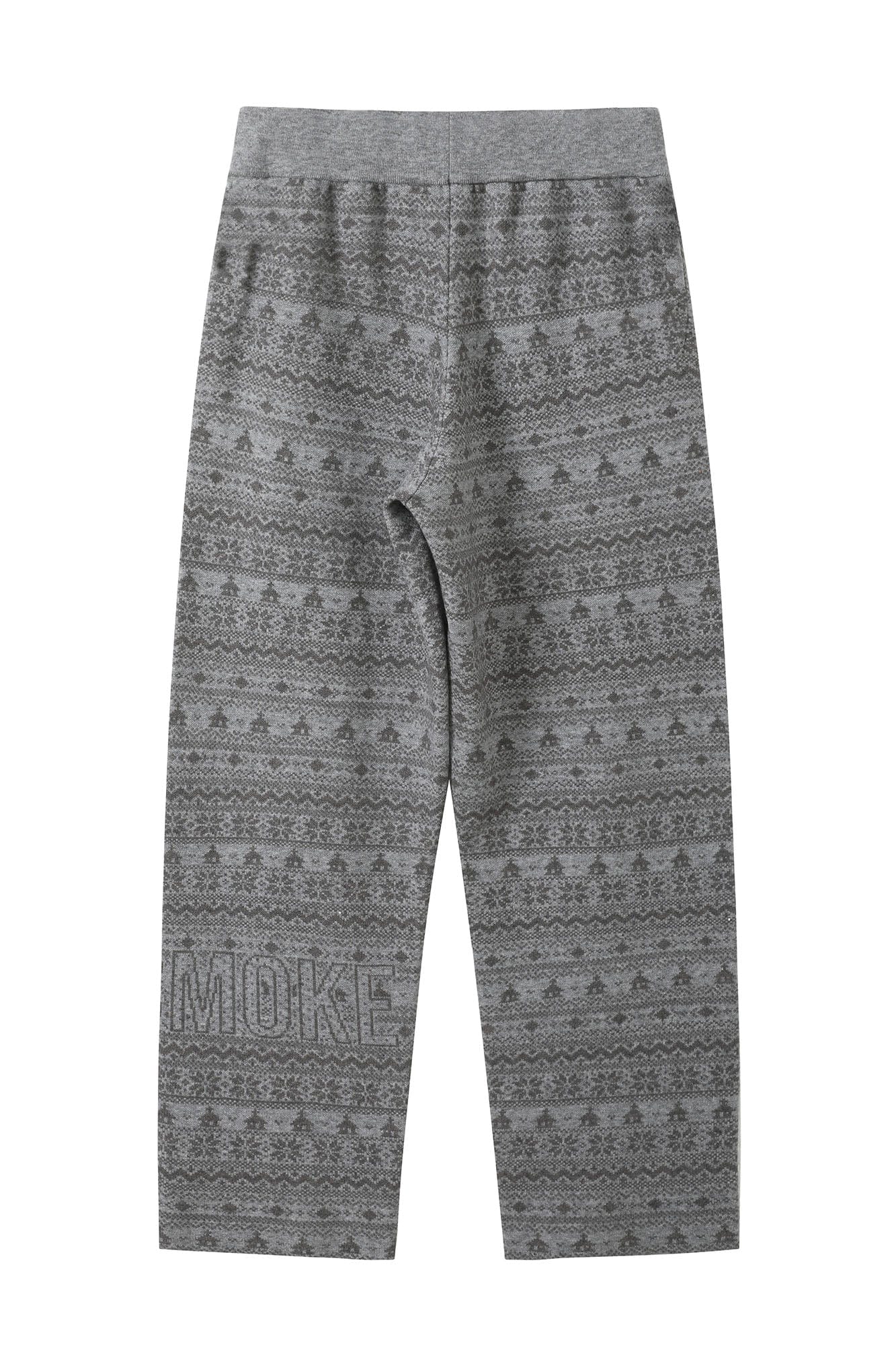 DONSMOKE Fair Isle Knit Wide-Leg Pants, premium urban and streetwear designers apparel on PROJECTISR.com, DONSMOKE
