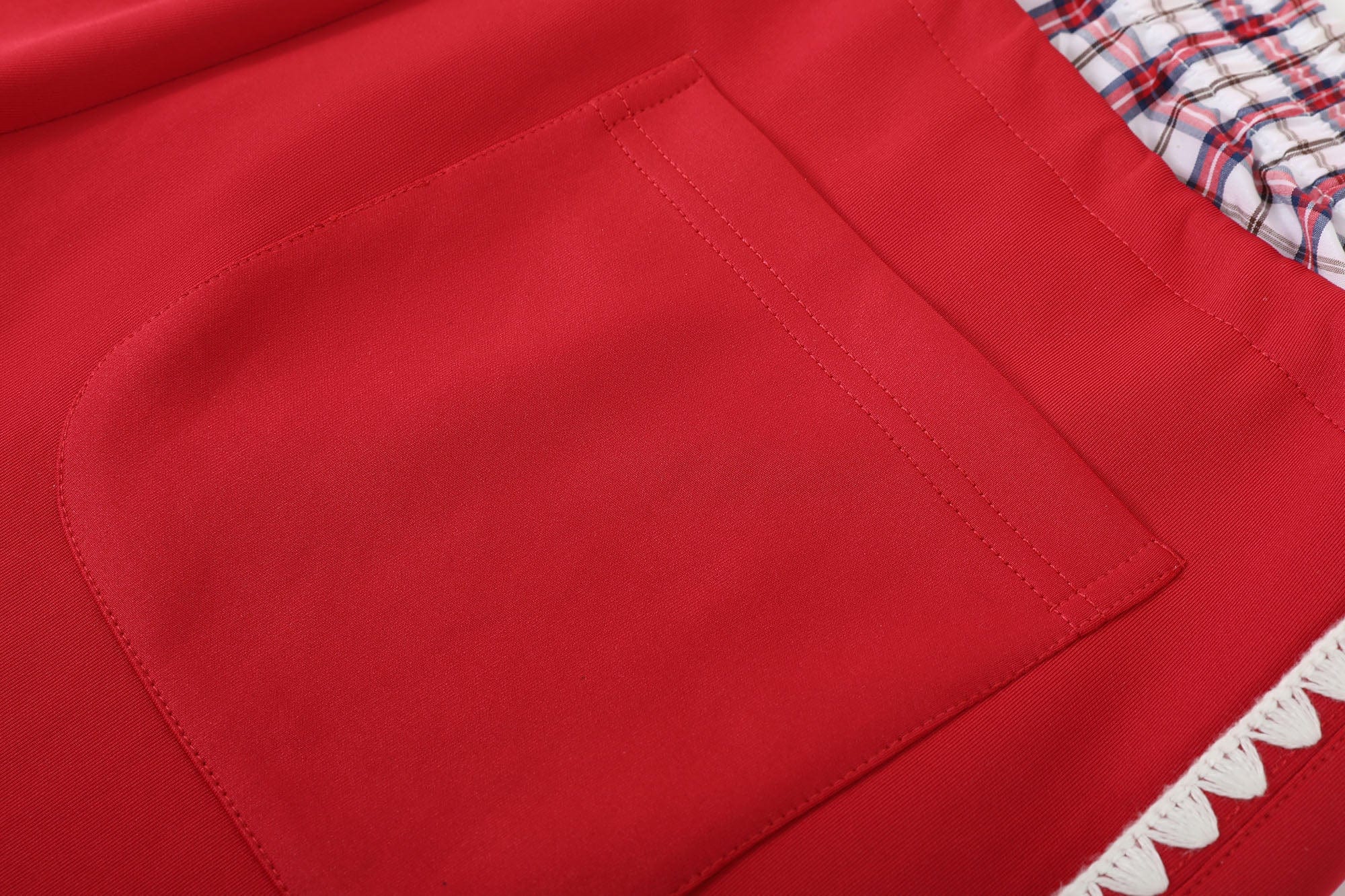 DONSMOKE Plaid Double-Waist Contrast Webbing Sweatpants, premium urban and streetwear designers apparel on PROJECTISR.com, DONSMOKE