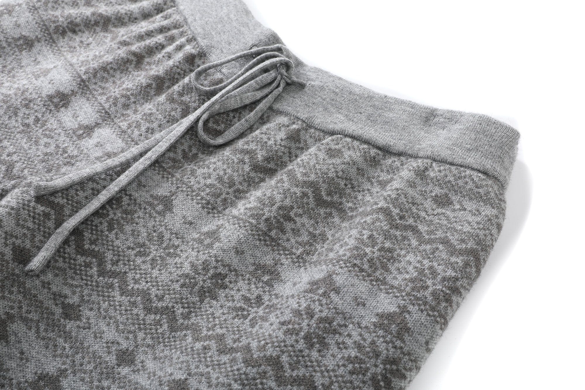 DONSMOKE Fair Isle Knit Wide-Leg Pants, premium urban and streetwear designers apparel on PROJECTISR.com, DONSMOKE