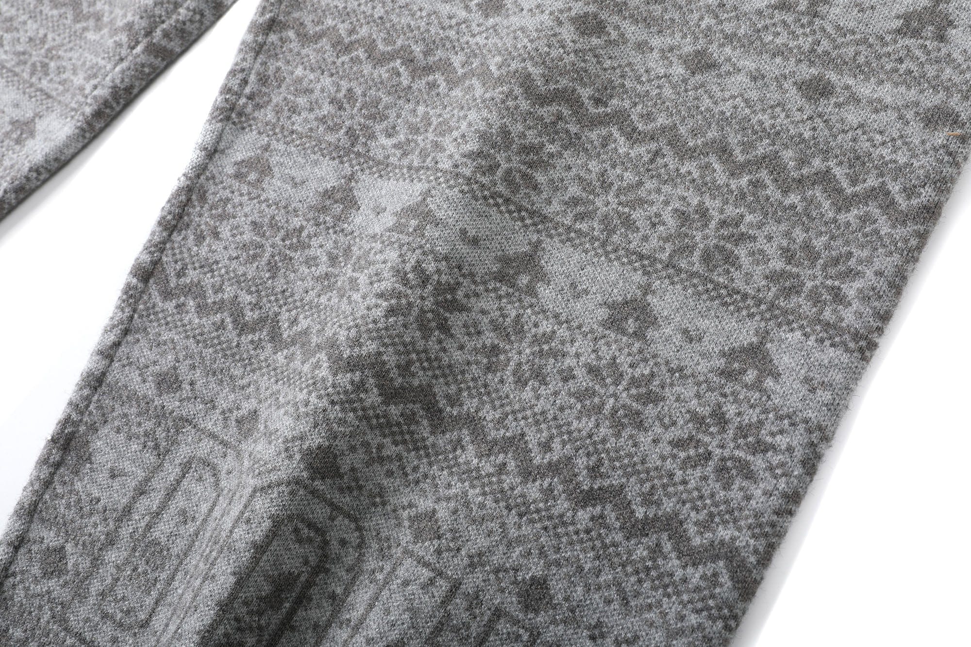 DONSMOKE Fair Isle Knit Wide-Leg Pants, premium urban and streetwear designers apparel on PROJECTISR.com, DONSMOKE