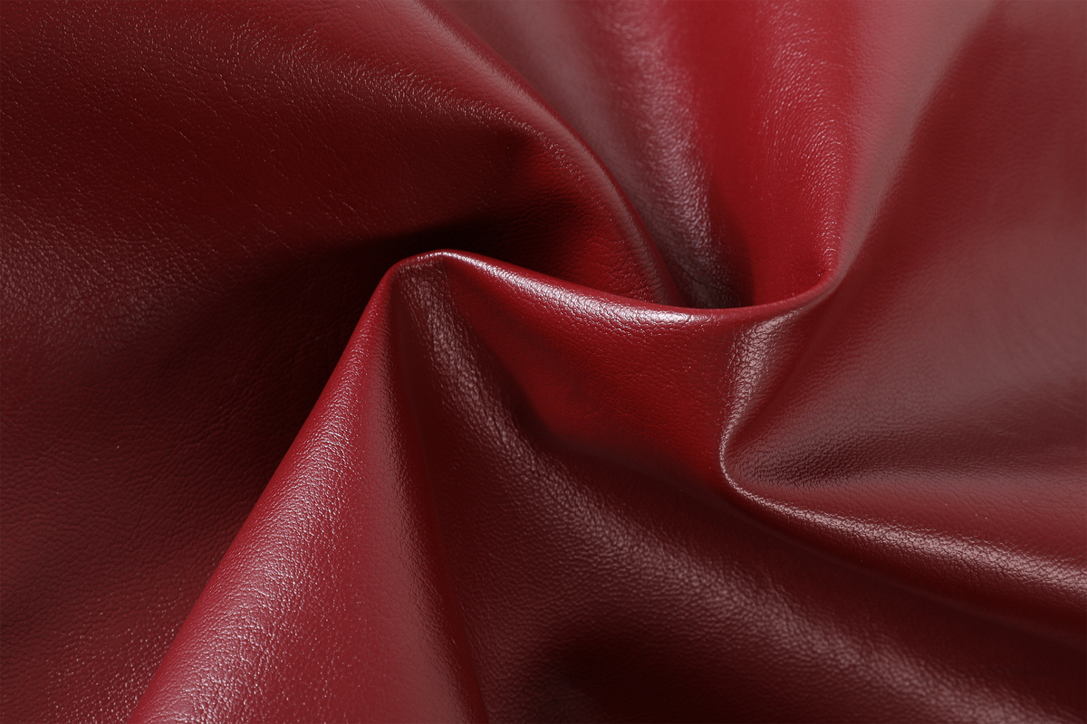 REMODUTION Faux Leather Stand-Collar Jacket