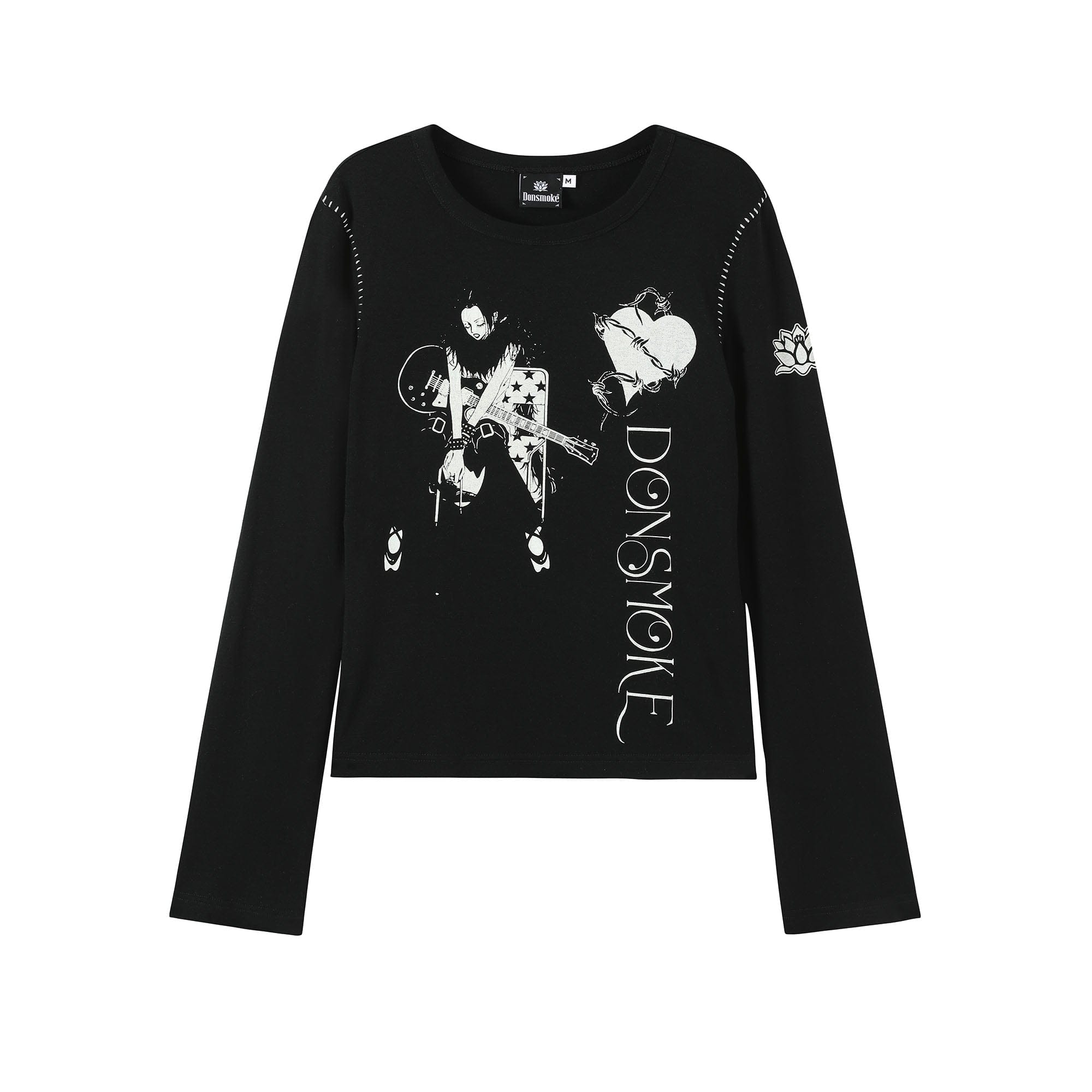 DONSMOKE × NANA Punk Graphic Stitch Long-Sleeve Tee, premium urban and streetwear designers apparel on PROJECTISR.com, DONSMOKE