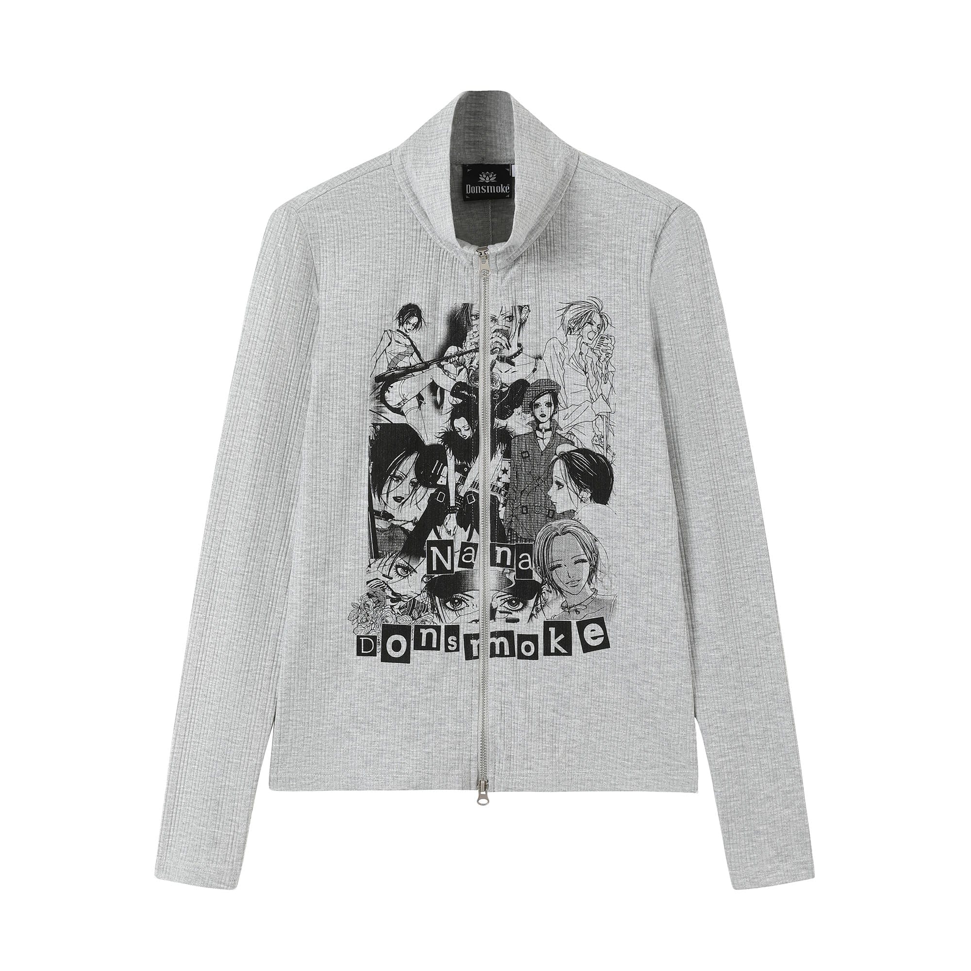 DONSMOKE × NANA Manga Collage Zip-Up Cardigan, premium urban and streetwear designers apparel on PROJECTISR.com, DONSMOKE