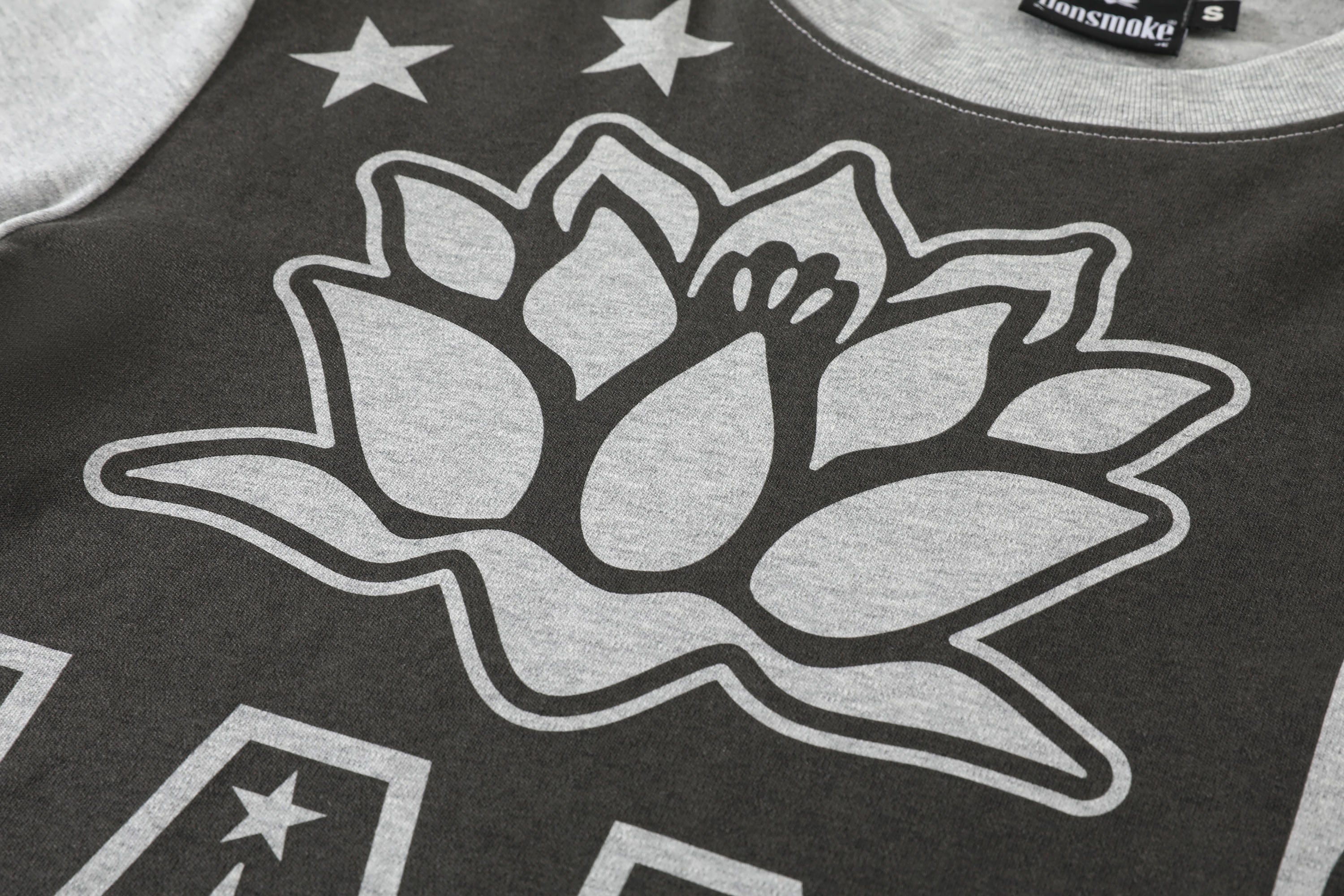 DONSMOKE × NANA Contrast Lotus Graphic Long-Sleeve Tee, premium urban and streetwear designers apparel on PROJECTISR.com, DONSMOKE