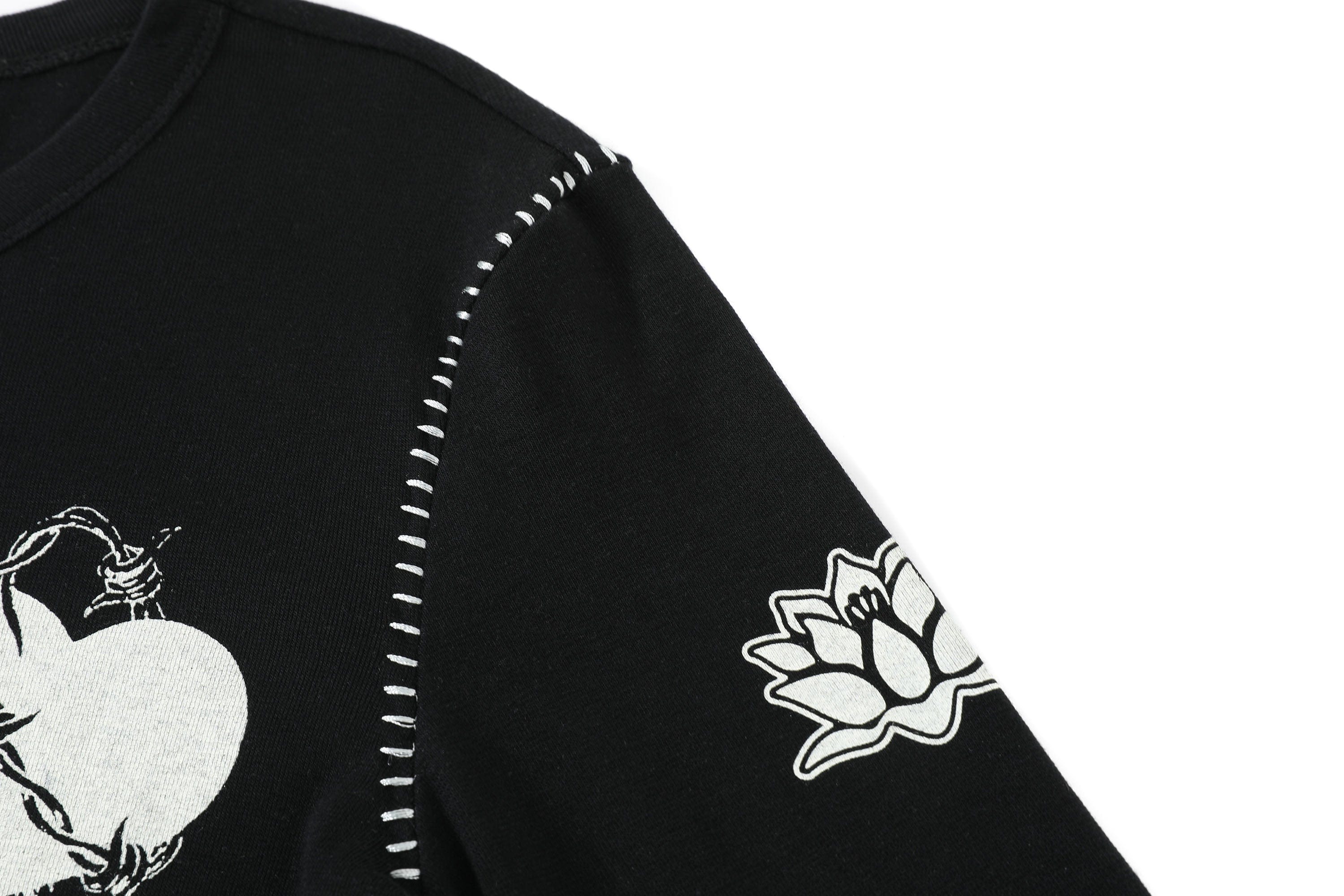 DONSMOKE × NANA Punk Graphic Stitch Long-Sleeve Tee, premium urban and streetwear designers apparel on PROJECTISR.com, DONSMOKE