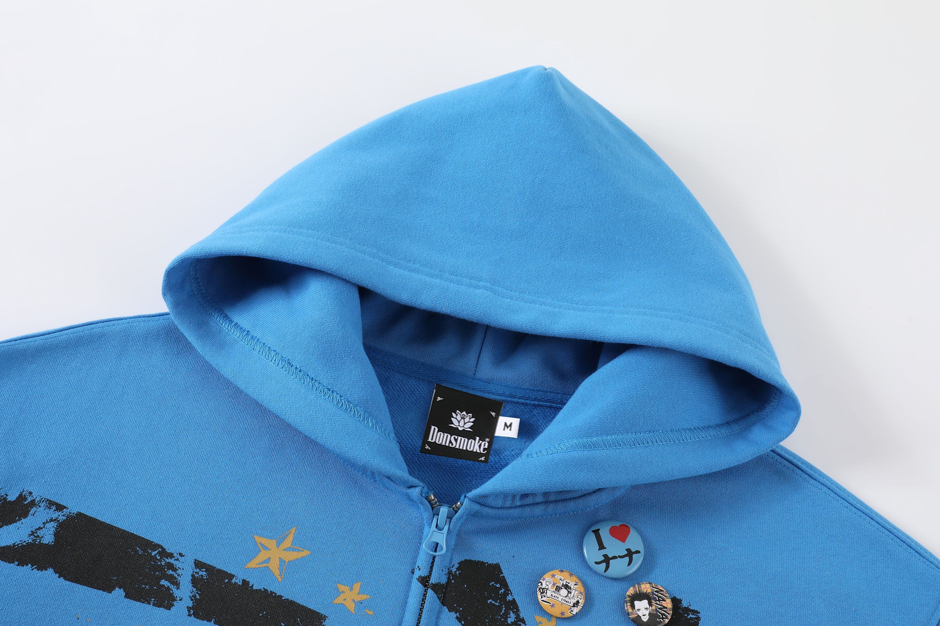 DONSMOKE × NANA Anime Graffiti Radiant Graphic Zip-Up Hoodie, premium urban and streetwear designers apparel on PROJECTISR.com, DONSMOKE