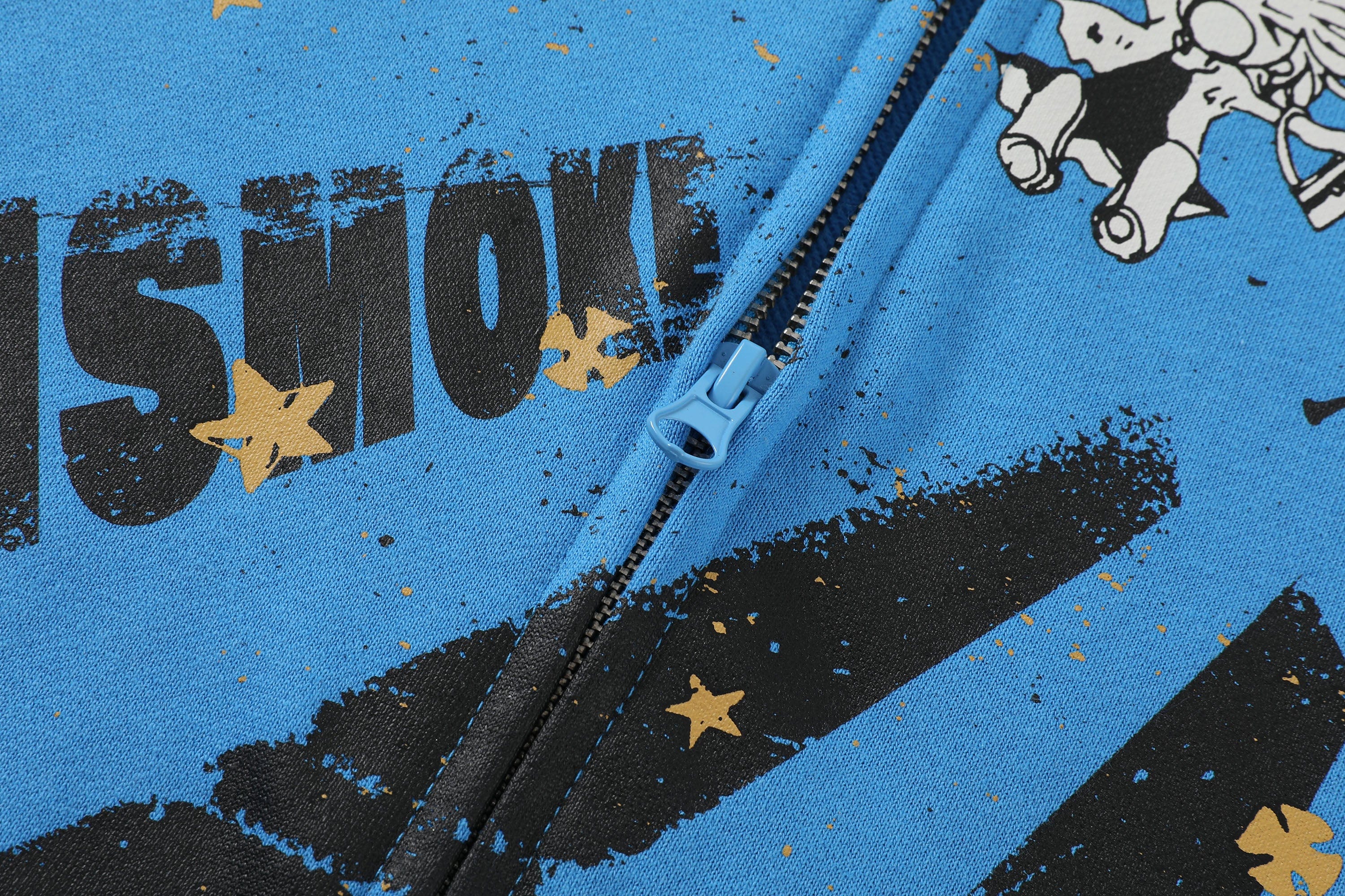 DONSMOKE × NANA Anime Graffiti Radiant Graphic Zip-Up Hoodie, premium urban and streetwear designers apparel on PROJECTISR.com, DONSMOKE