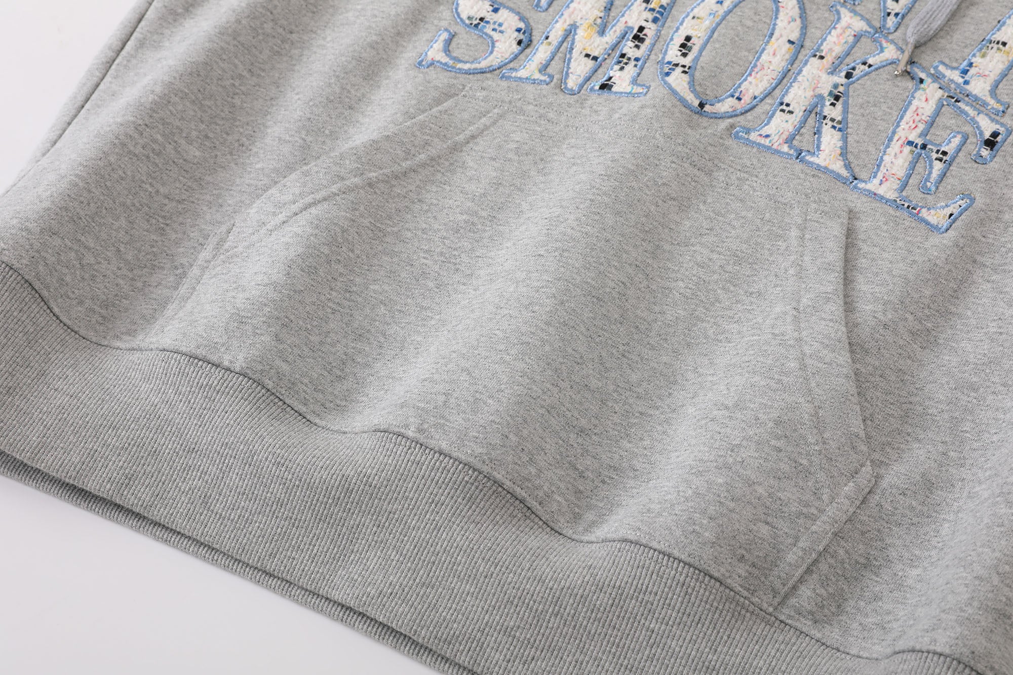 DONSMOKE Retro Embroidered Patch Whipstitch Hoodie, premium urban and streetwear designers apparel on PROJECTISR.com, DONSMOKE