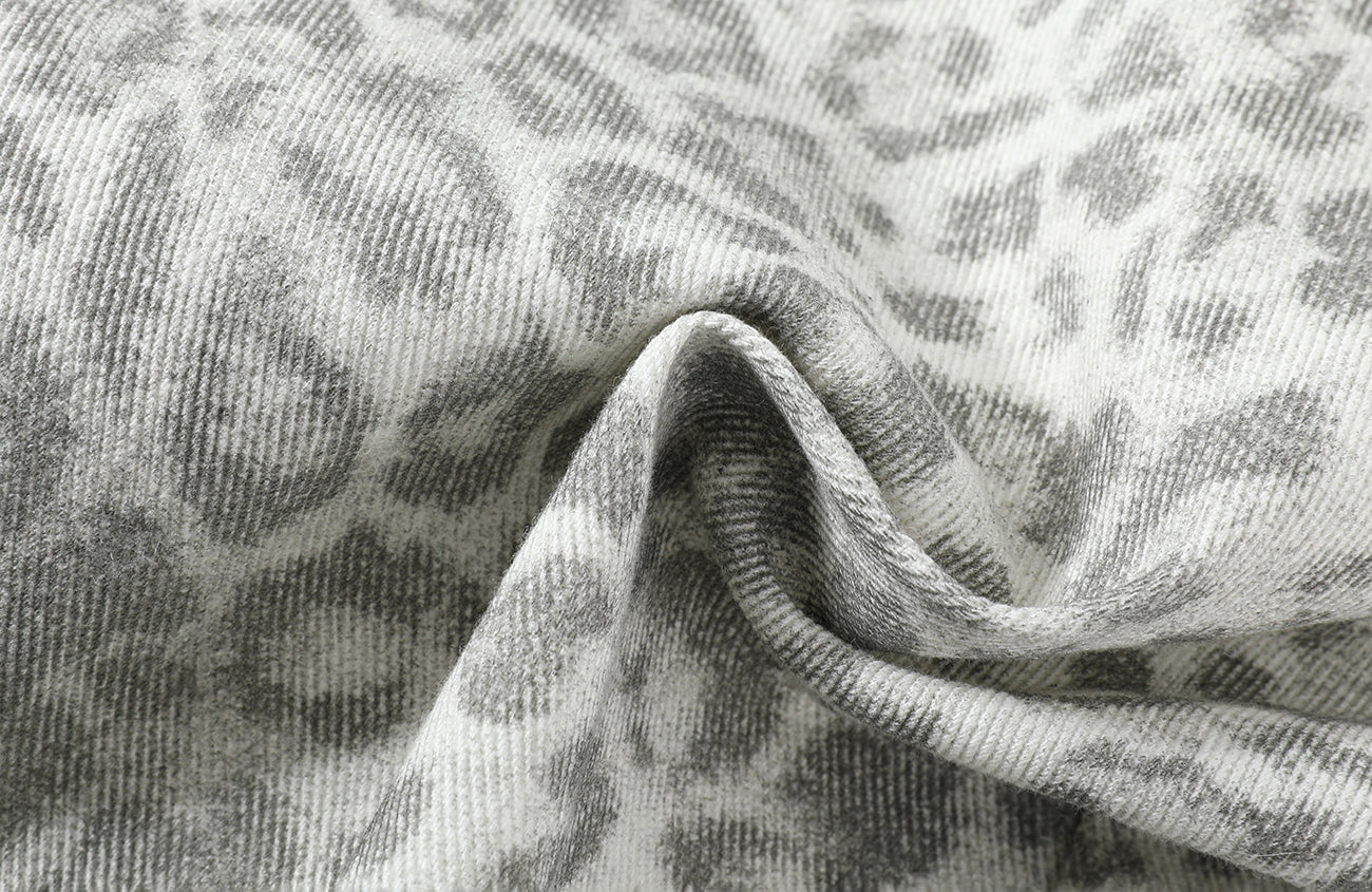 DONSMOKE Leopard Loose-Fit Jeans, premium urban and streetwear designers apparel on PROJECTISR.com, DONSMOKE