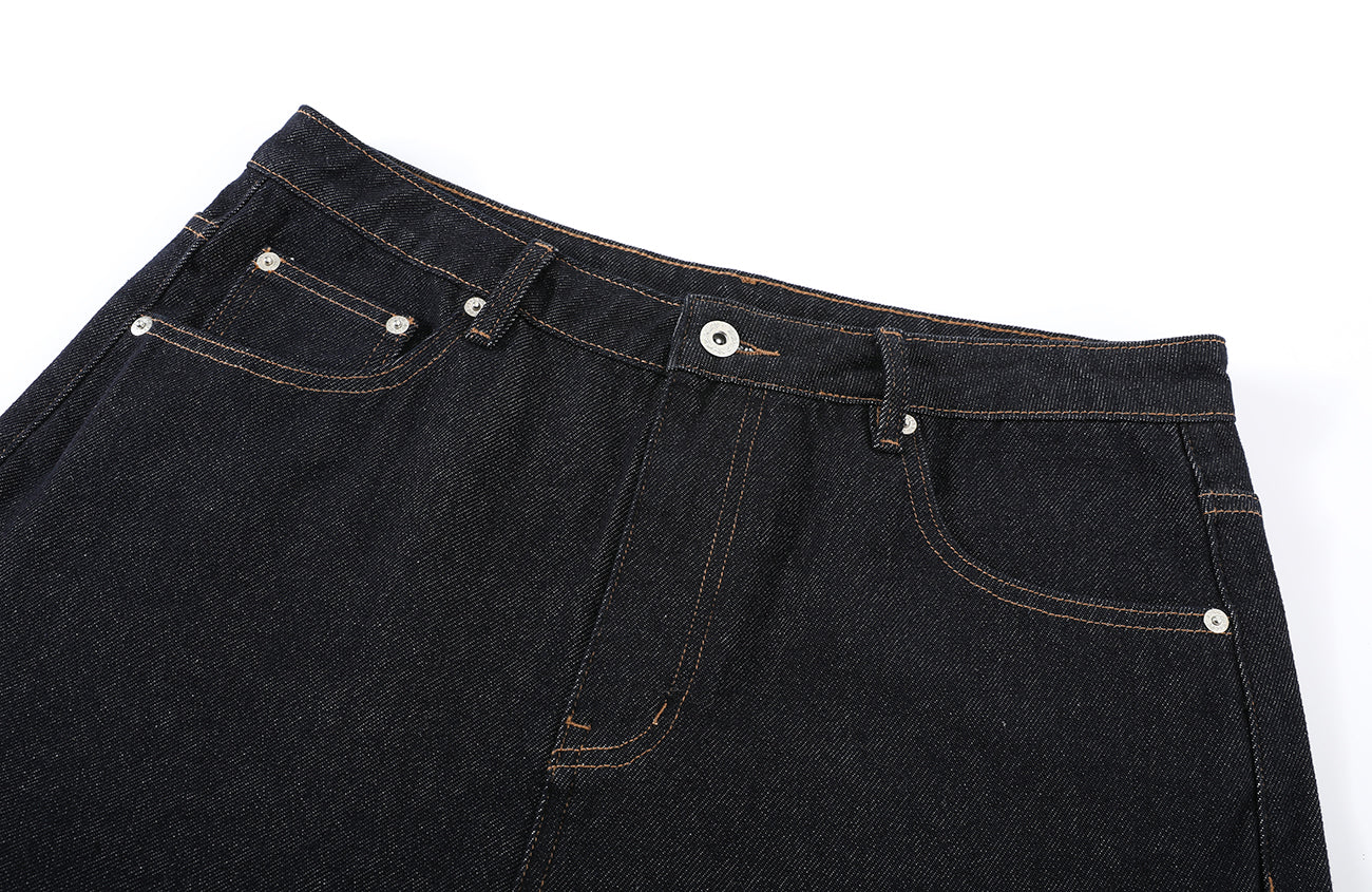 DONSMOKE Wide-Leg Star/ Leopard Cuffed Jeans, premium urban and streetwear designers apparel on PROJECTISR.com, DONSMOKE