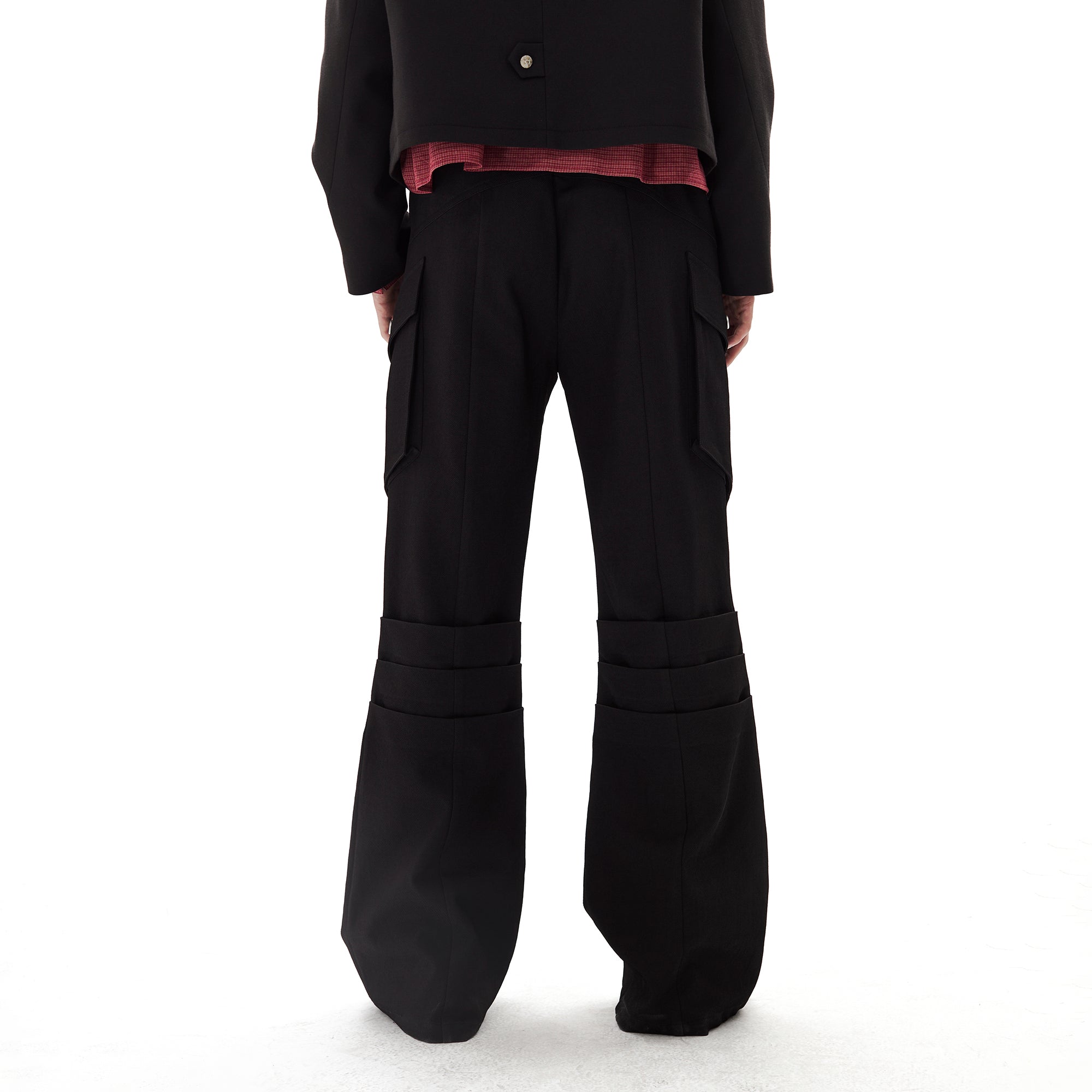 PASET Knee Paneled Flared Trousers