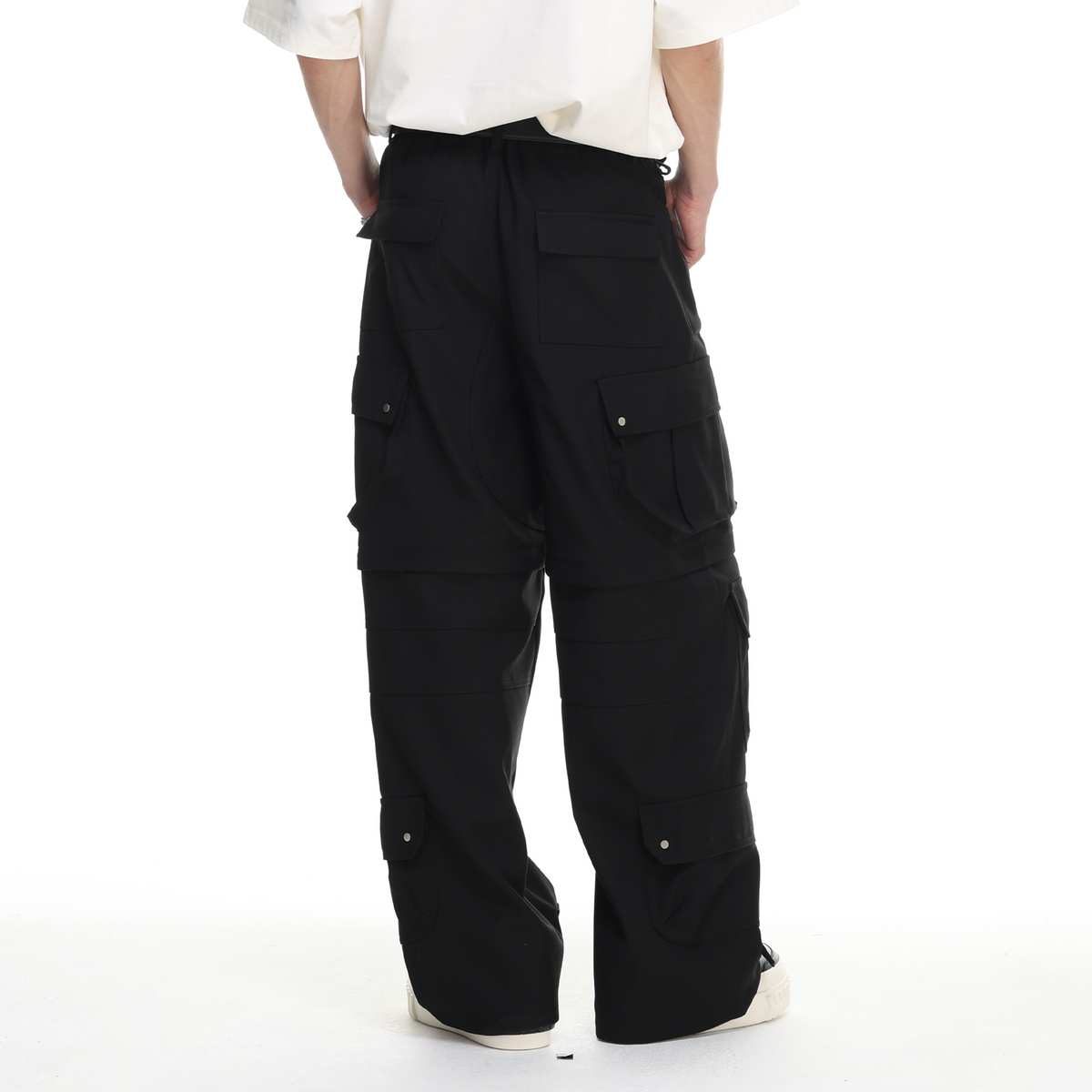 ARDENCODE Utility Multi-Pocket Wide-Leg Cargo Pants, premium urban and streetwear designers apparel on PROJECTISR.com, ARDENCODE