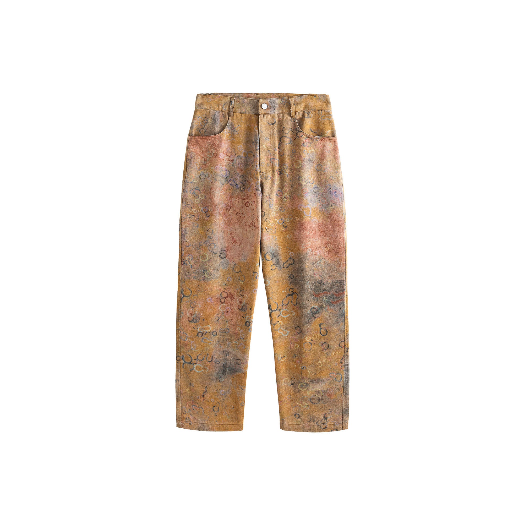 ME DA IGUAL Washed Tie-Dye Bubble Graphic Jeans, premium urban and streetwear designers apparel on PROJECTISR.com, ME DA IGUAL
