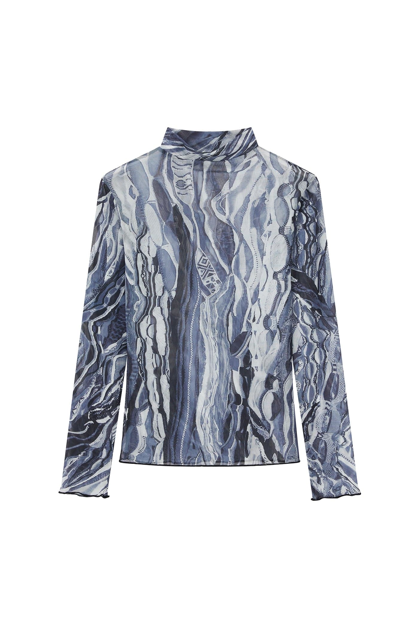 RTVG Abstract Striped Stretchy Slim-Fit L/S Tee, premium urban and streetwear designers apparel on PROJECTISR.com, RTVG