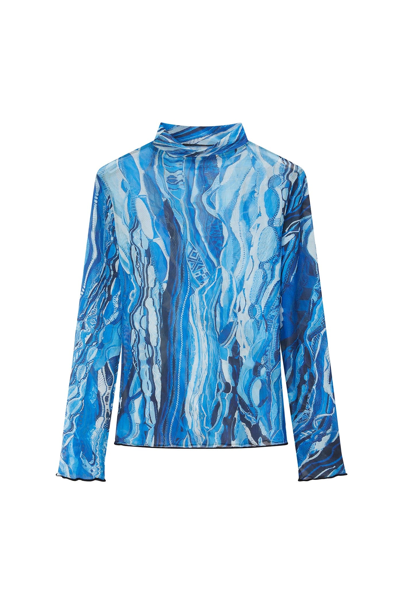 RTVG Abstract Striped Stretchy Slim-Fit L/S Tee, premium urban and streetwear designers apparel on PROJECTISR.com, RTVG