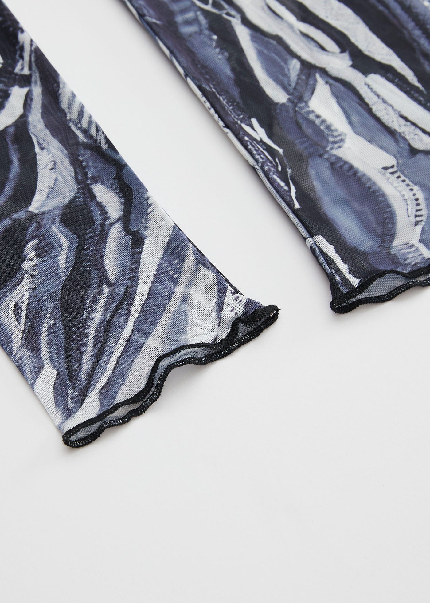 RTVG Abstract Striped Stretchy Slim-Fit L/S Tee, premium urban and streetwear designers apparel on PROJECTISR.com, RTVG