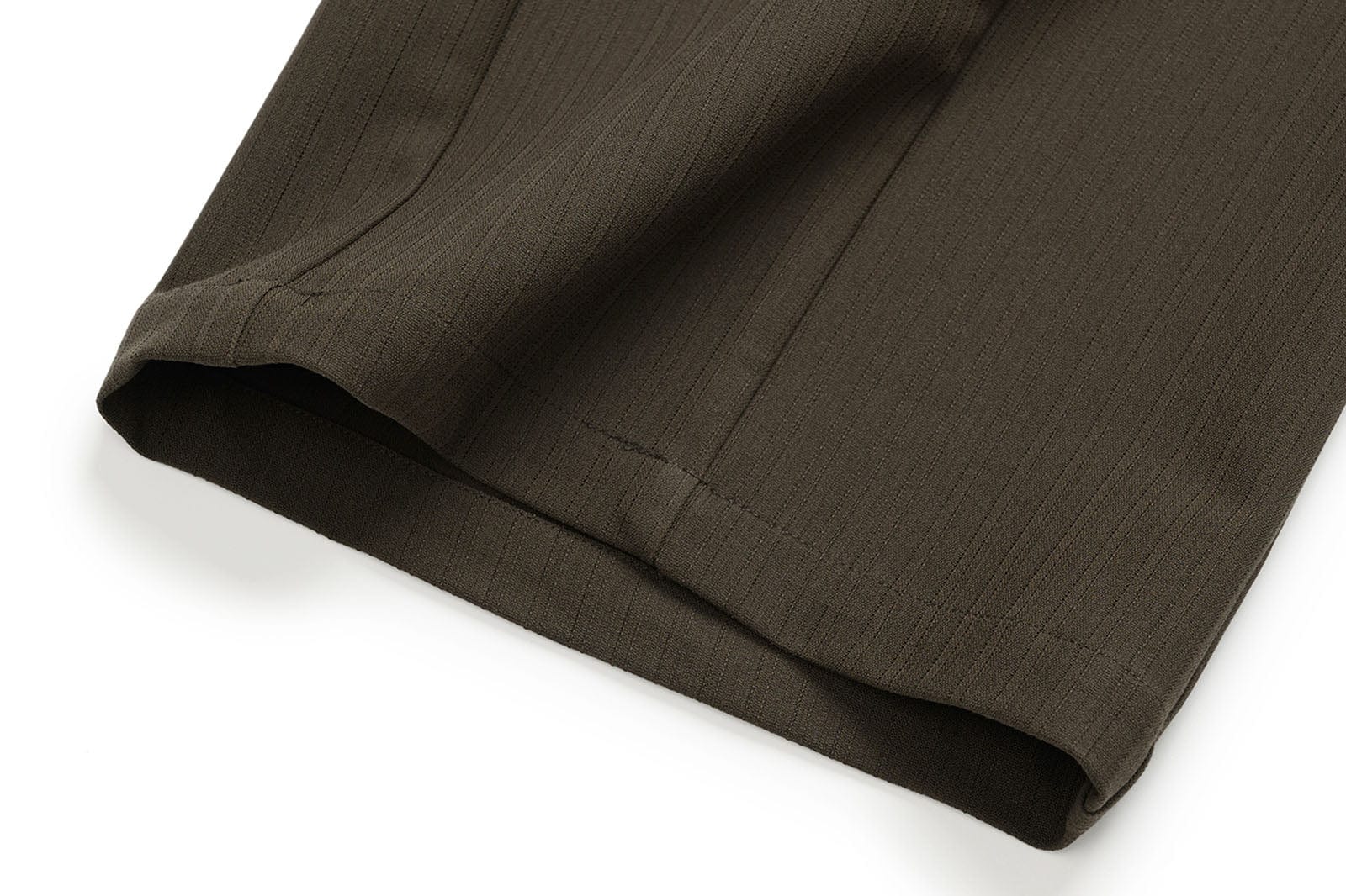OKAYTHXBYE Pinstripe Twin Front Pleats Wide-Leg Pants, premium urban and streetwear designers apparel on PROJECTISR.com, OKAYTHXBYE