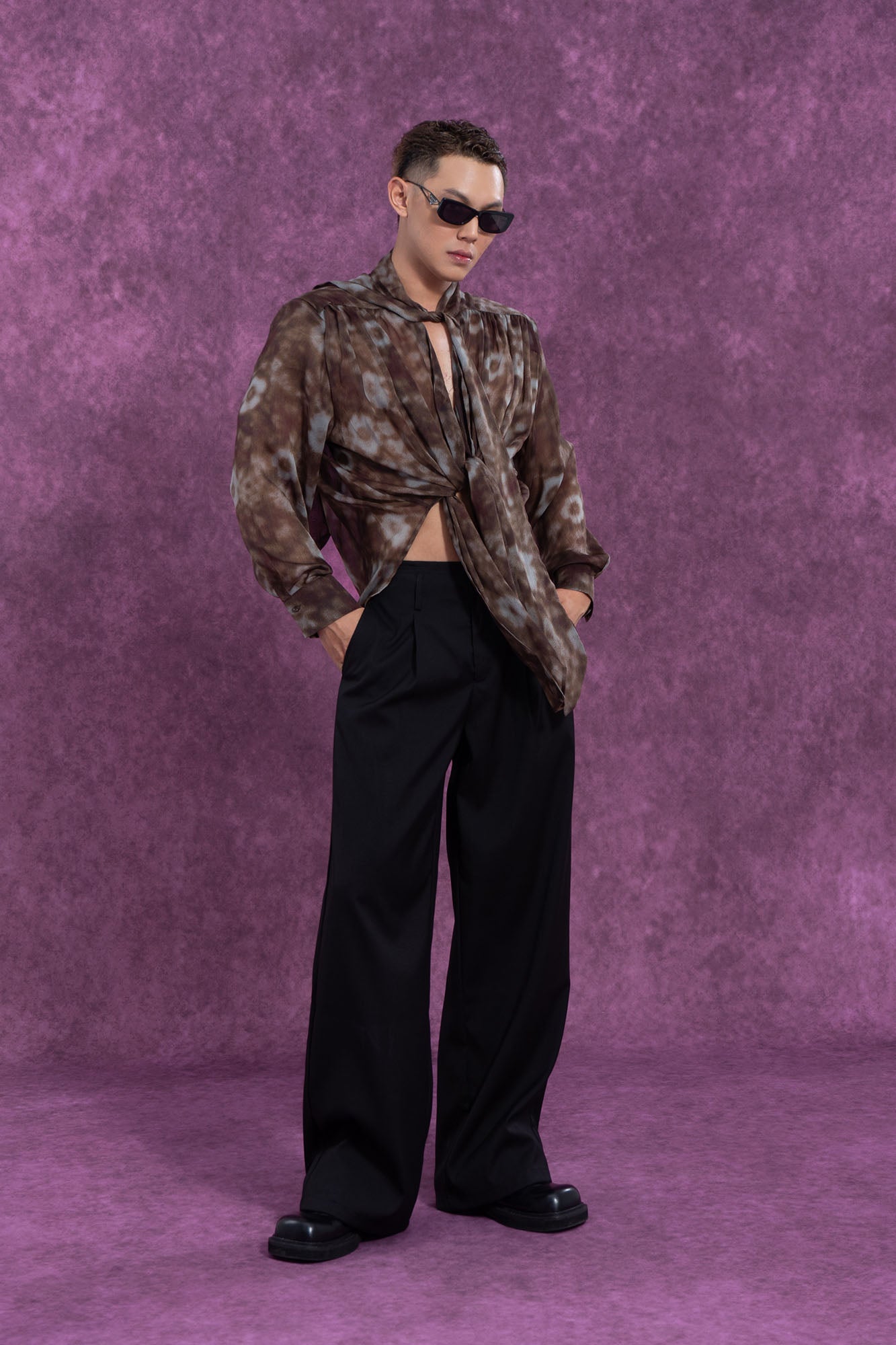 CLP Essential High-Waisted Straight-Leg Pants