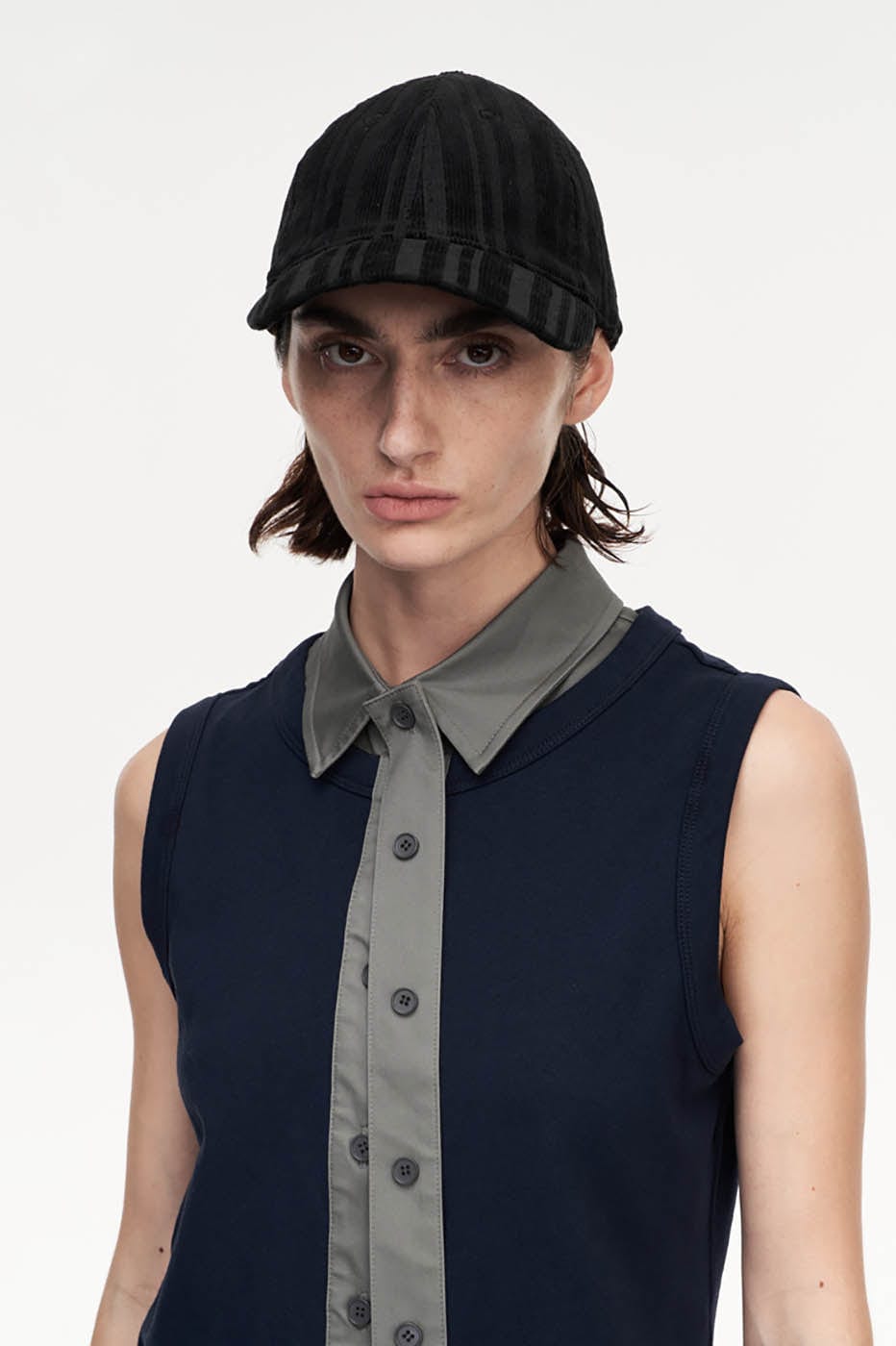 ARTIFICIAL WORLD Corduroy Striped Cap, premium urban and streetwear designers apparel on PROJECTISR.com, ARTIFICIAL WORLD