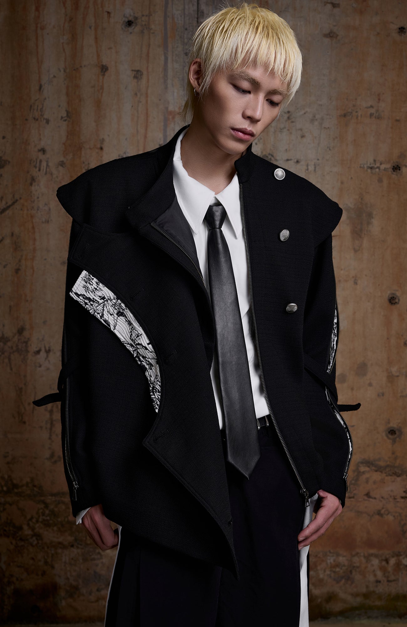 2000RSK Deconstructed Spliced Zippered Fencing Jacket