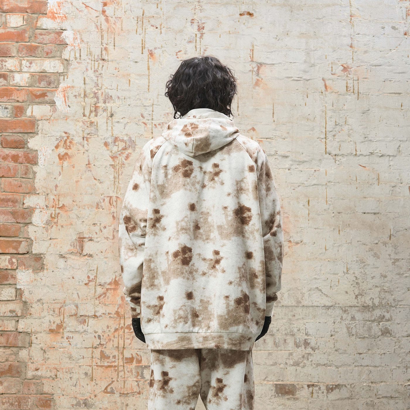 RELABEL Washed Cement-Dyed Double-Hat Zip-Up Hoodie, premium urban and streetwear designers apparel on PROJECTISR.com, RELABEL