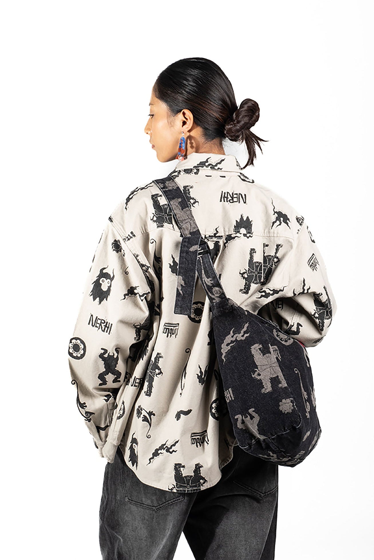 NERHI Tribal Totem Full-Print Shirt