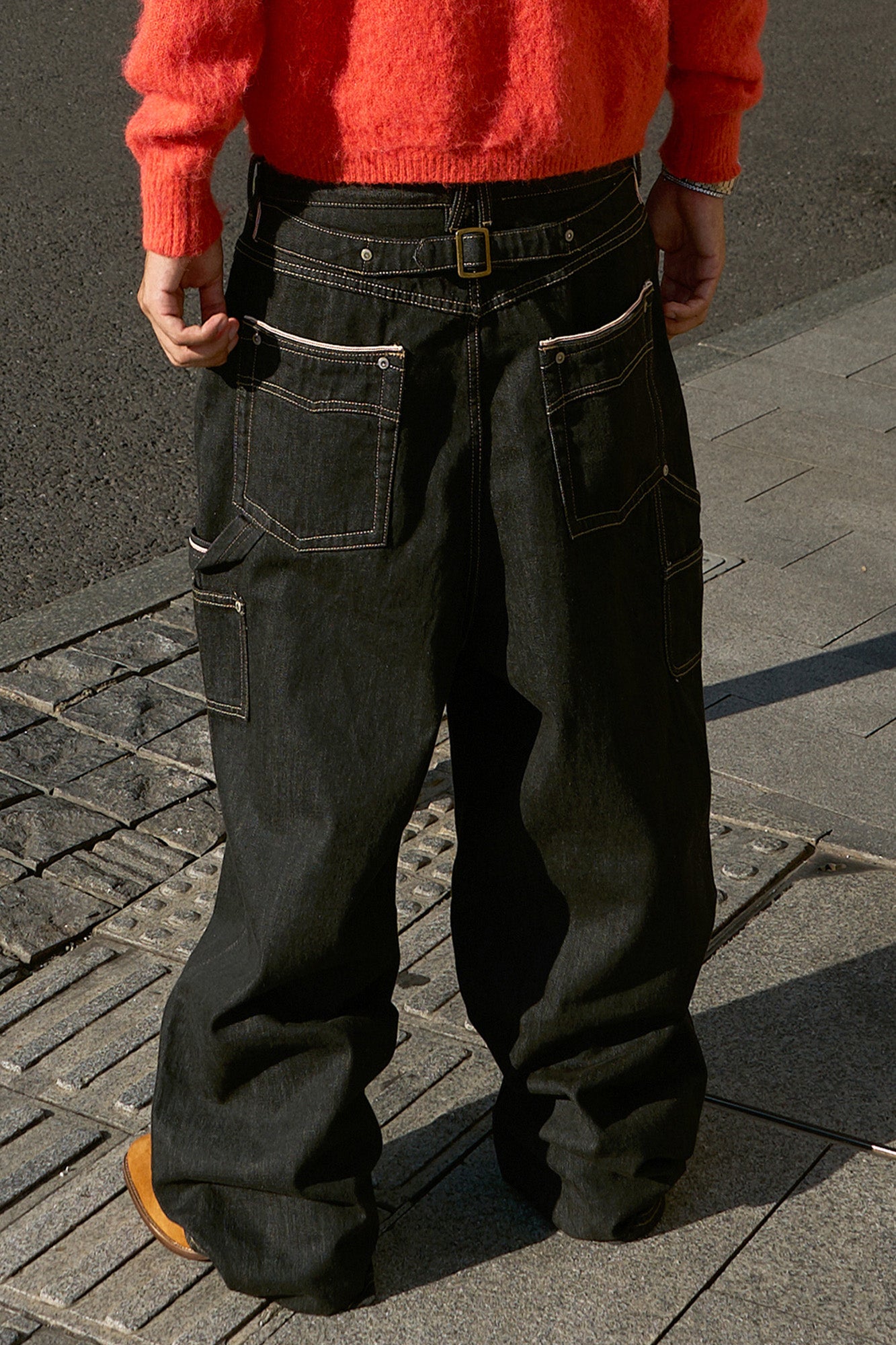 STEEPC Double-Knee Button-Fly Raw Selvedge Jeans