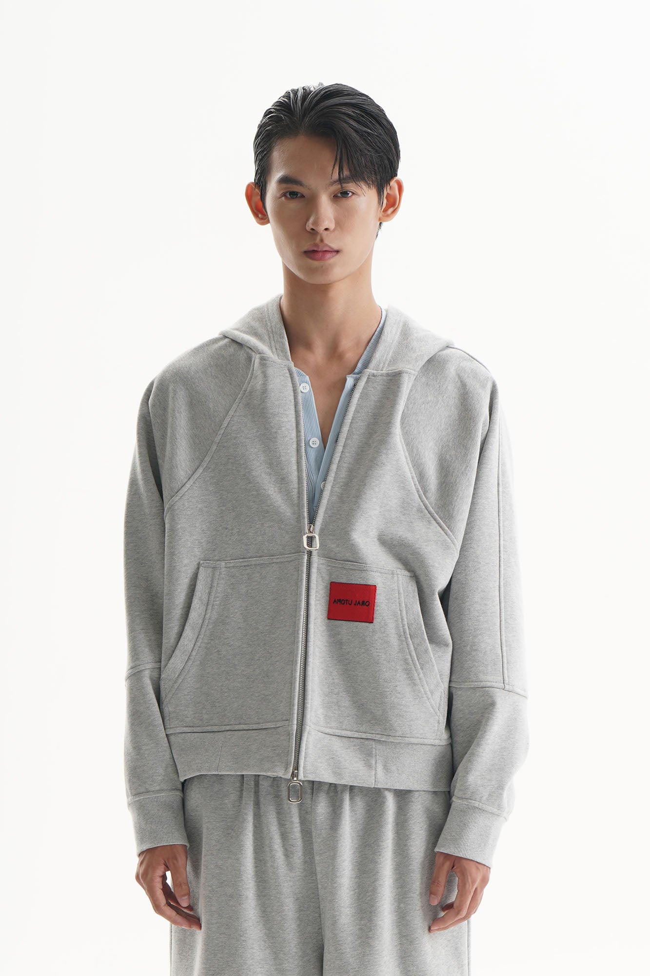 ORAL UTOPIA Fleece-Lined Raglan Hooded Jacket