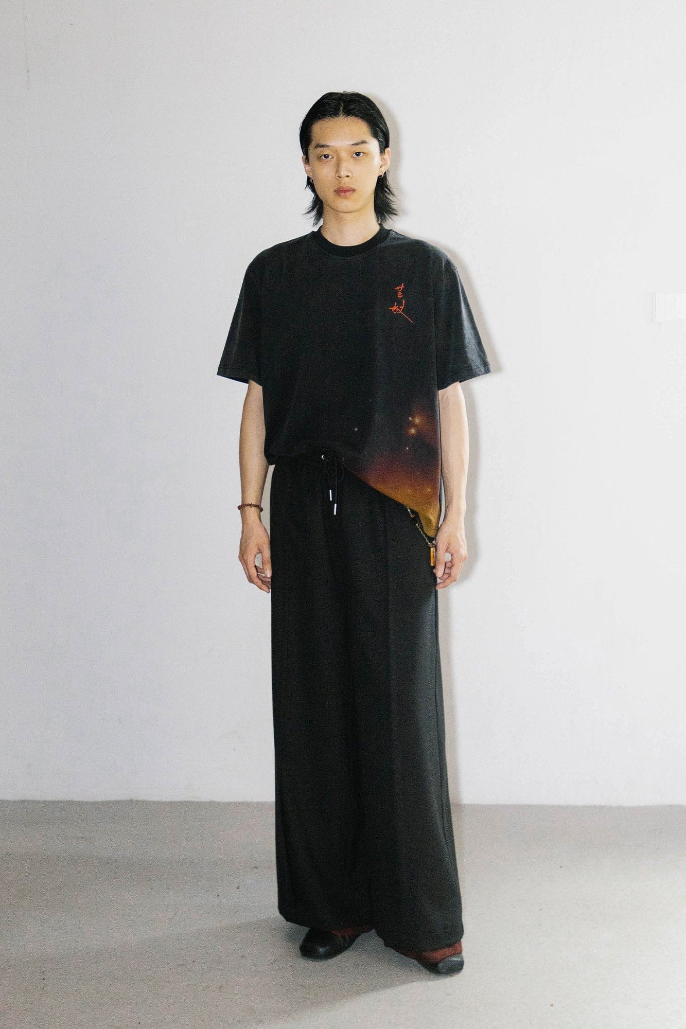ALVNG AR ANTS Tie-Dye Reversible Wide-Leg Drawstring Pants, premium urban and streetwear designers apparel on PROJECTISR.com, ALVNG AR ANTS