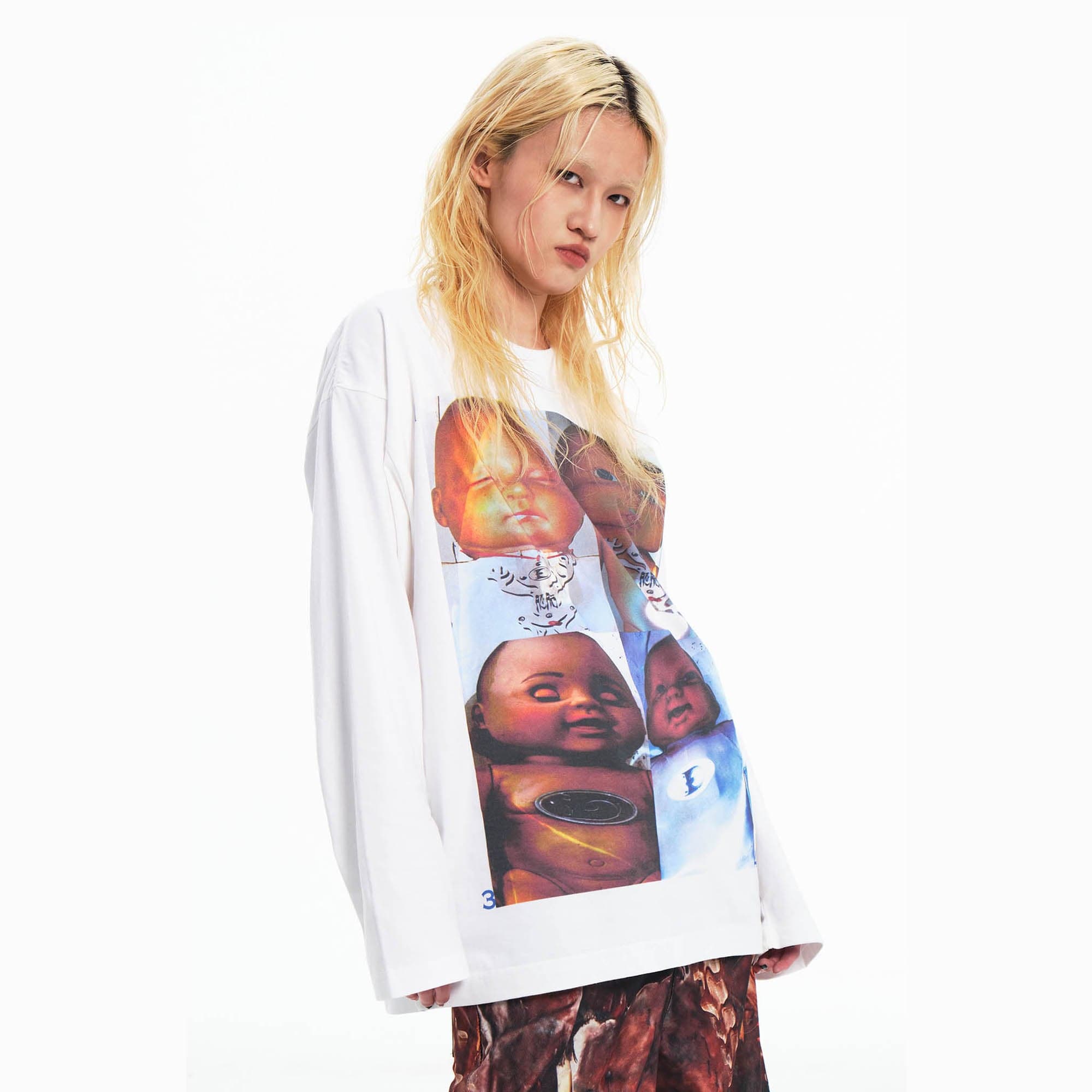 EMBRYO Four Baby Graphics Long-Sleeve Tee, premium urban and streetwear designers apparel on PROJECTISR.com, EMBRYO