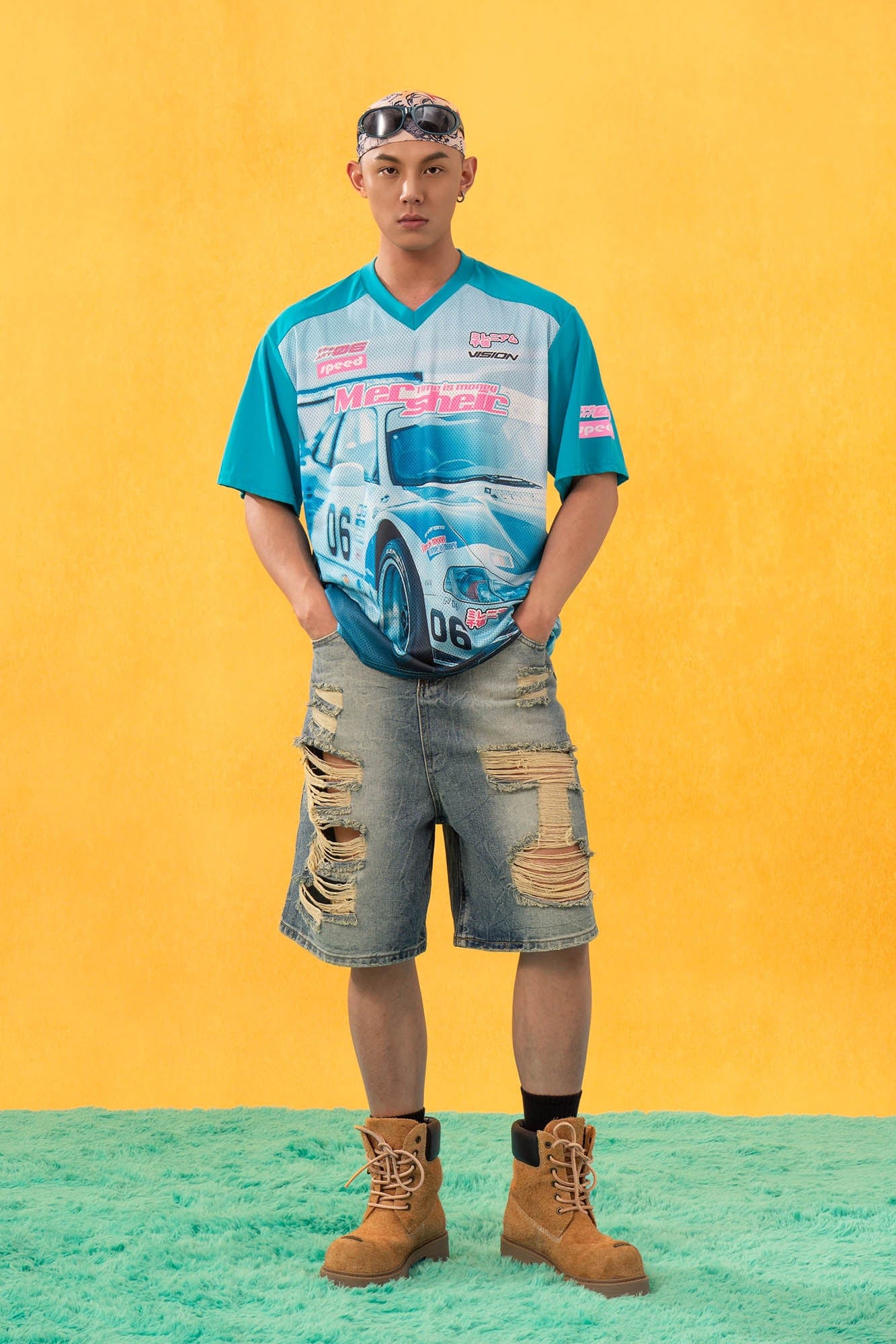 CLP Racing Graphic Mesh Raglan Jersey