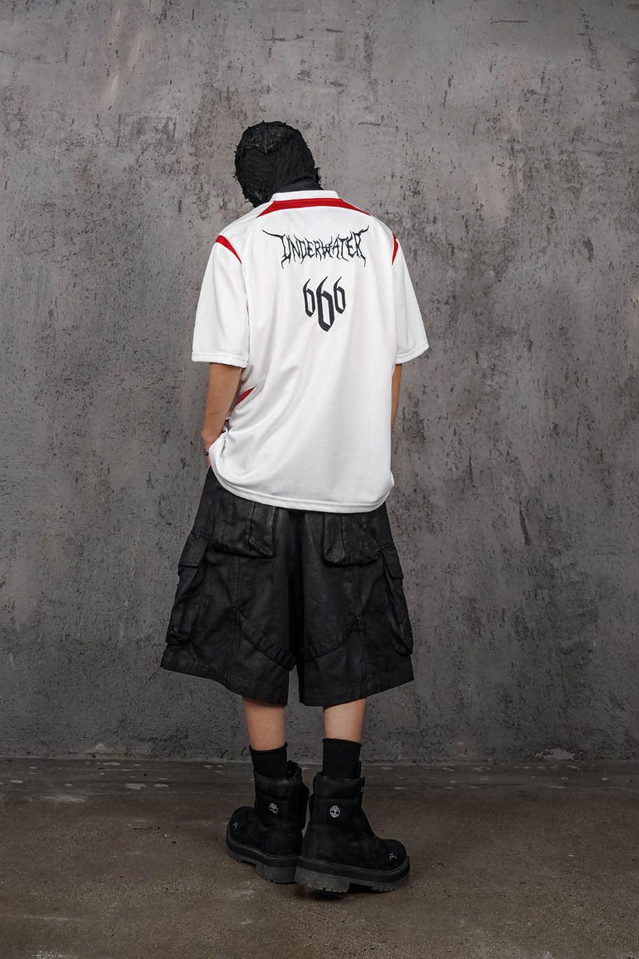 UNDERWATER Bandaged Waxed Shorts, premium urban and streetwear designers apparel on PROJECTISR.com, UNDERWATER