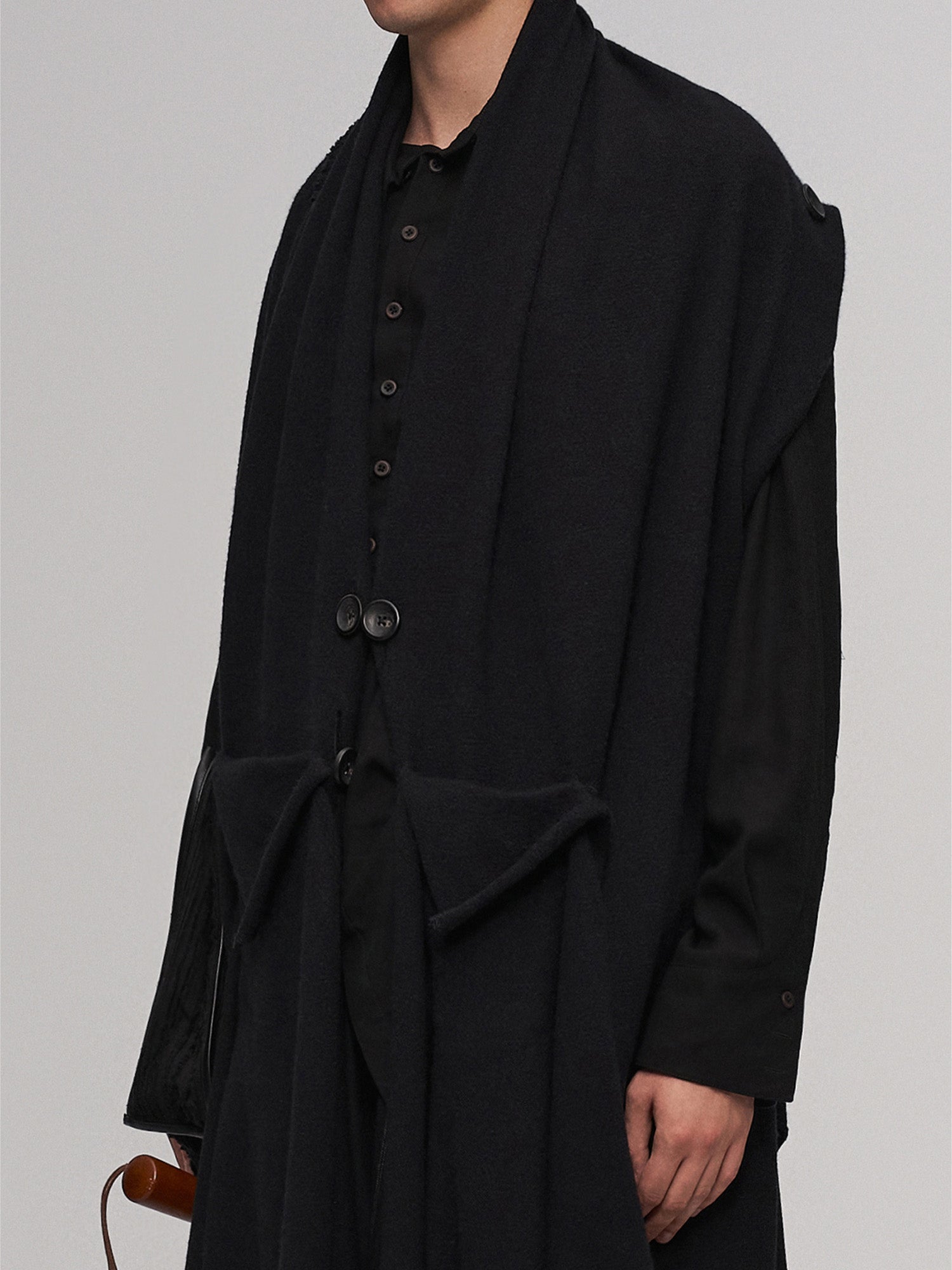 ILNya Nieternite Nifutur Deconstructed Raw-Edge Scarf Vest