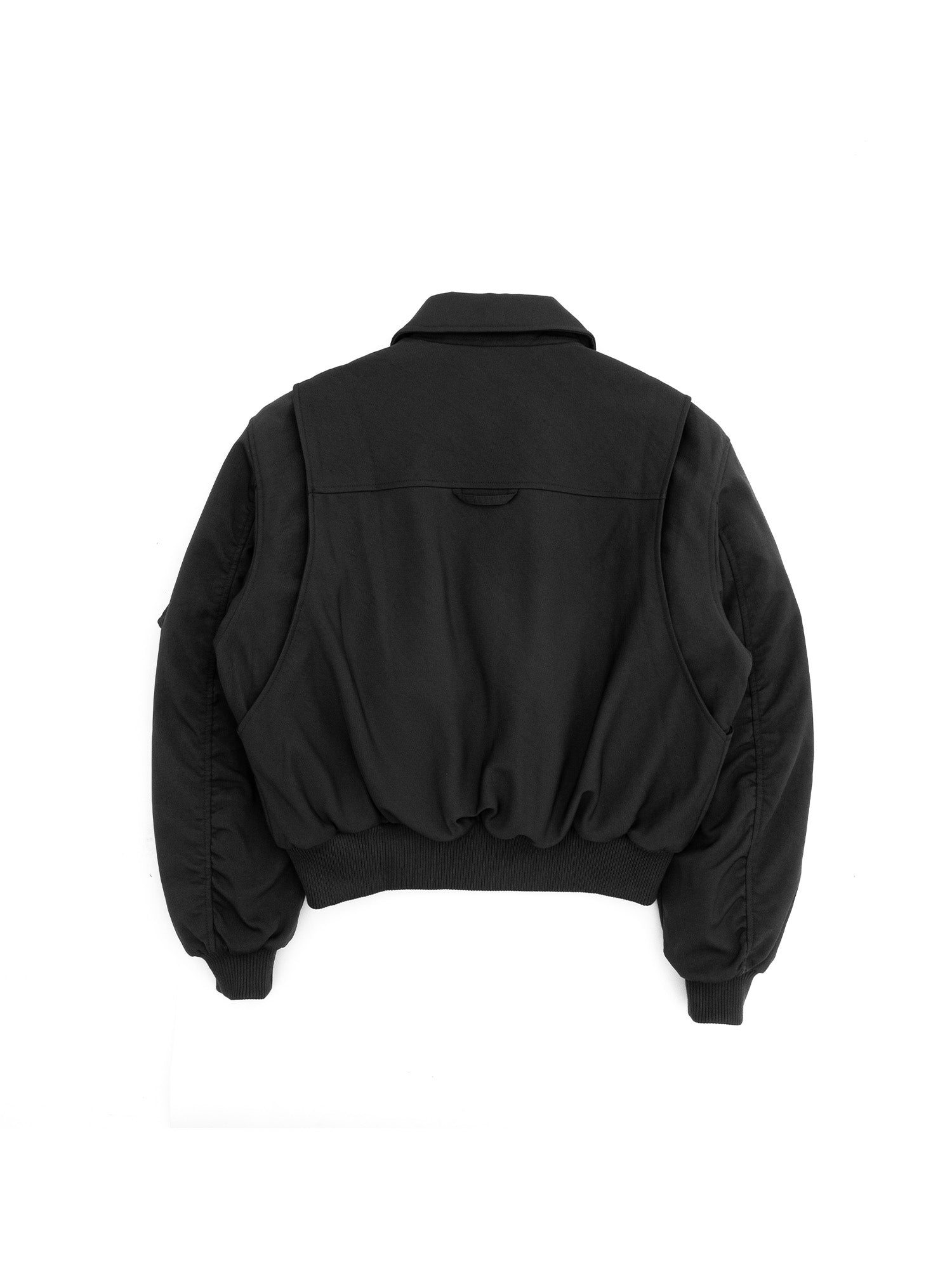 IN EXISTENCE Anchor Zip Embroidered Patch Bomber