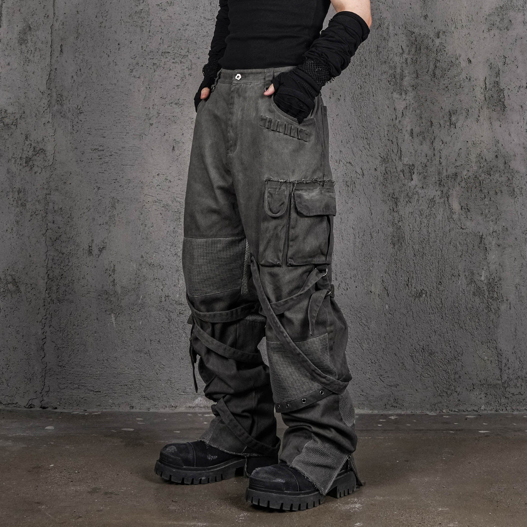 UNDERWATER Scavenger Heavyduty Multi-Pockets Striped Cargo, premium urban and streetwear designers apparel on PROJECTISR.com, UNDERWATER
