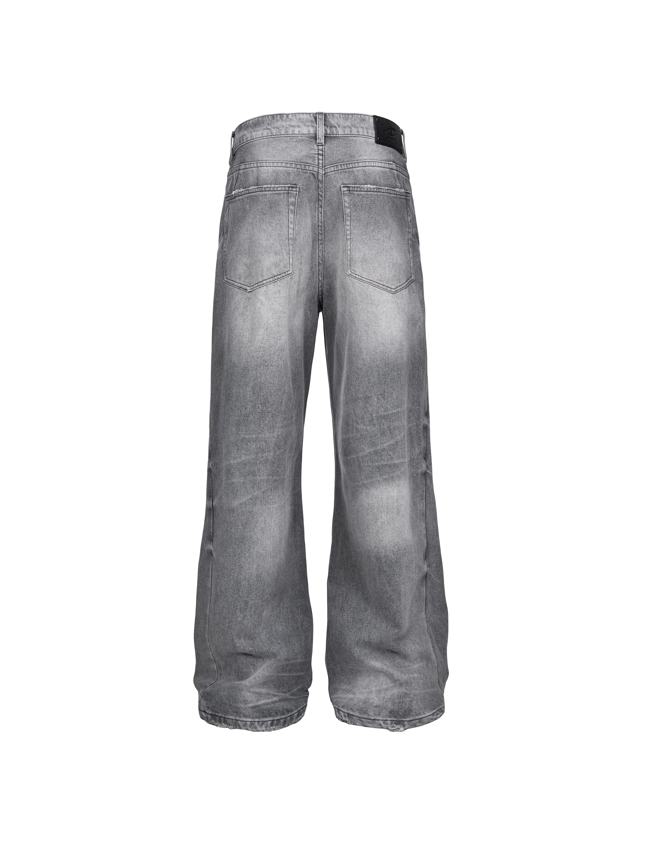 CATSSTAC Retro Mist-Washed Straight-Leg Jeans