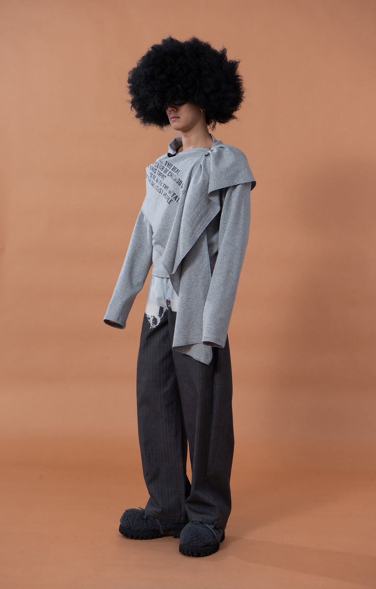 CLP Denim-Waist Pinstripe Straight-Leg Pants, premium urban and streetwear designers apparel on PROJECTISR.com, CLP