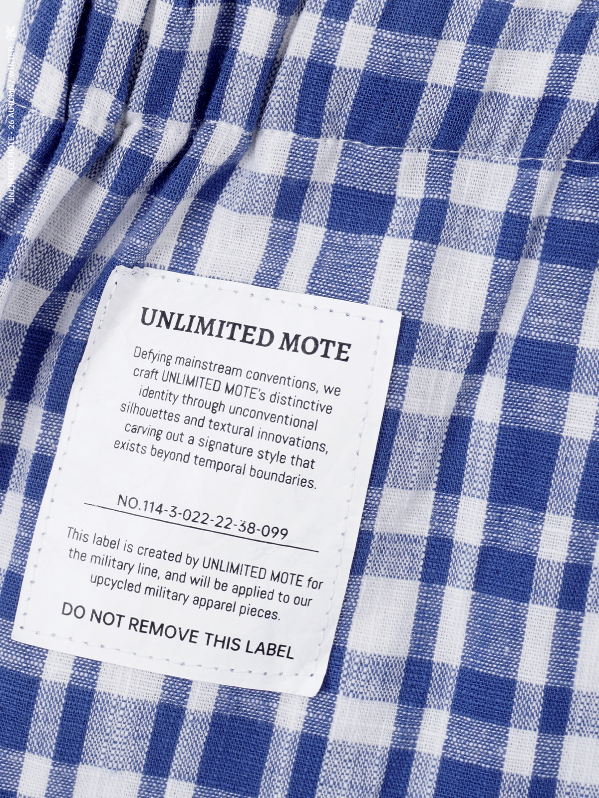UNLIMITED MOTE Plaid Wide-Leg Balloon Pants, premium urban and streetwear designers apparel on PROJECTISR.com, UNLIMITED MOTE