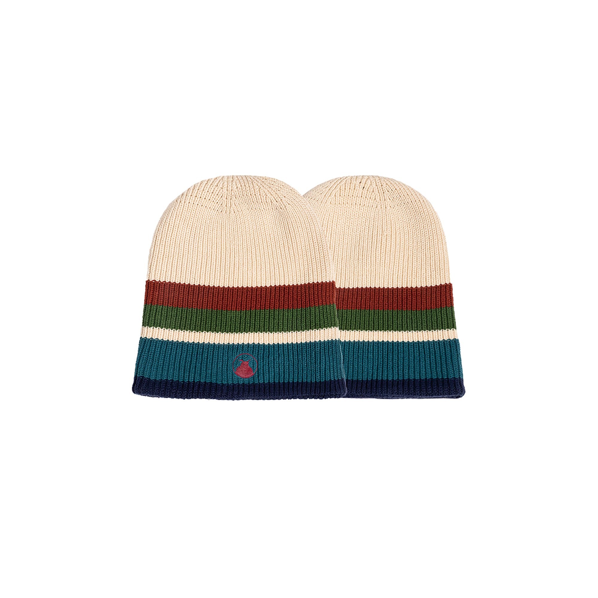 NERHI Contrast Stripe Knit Beanie