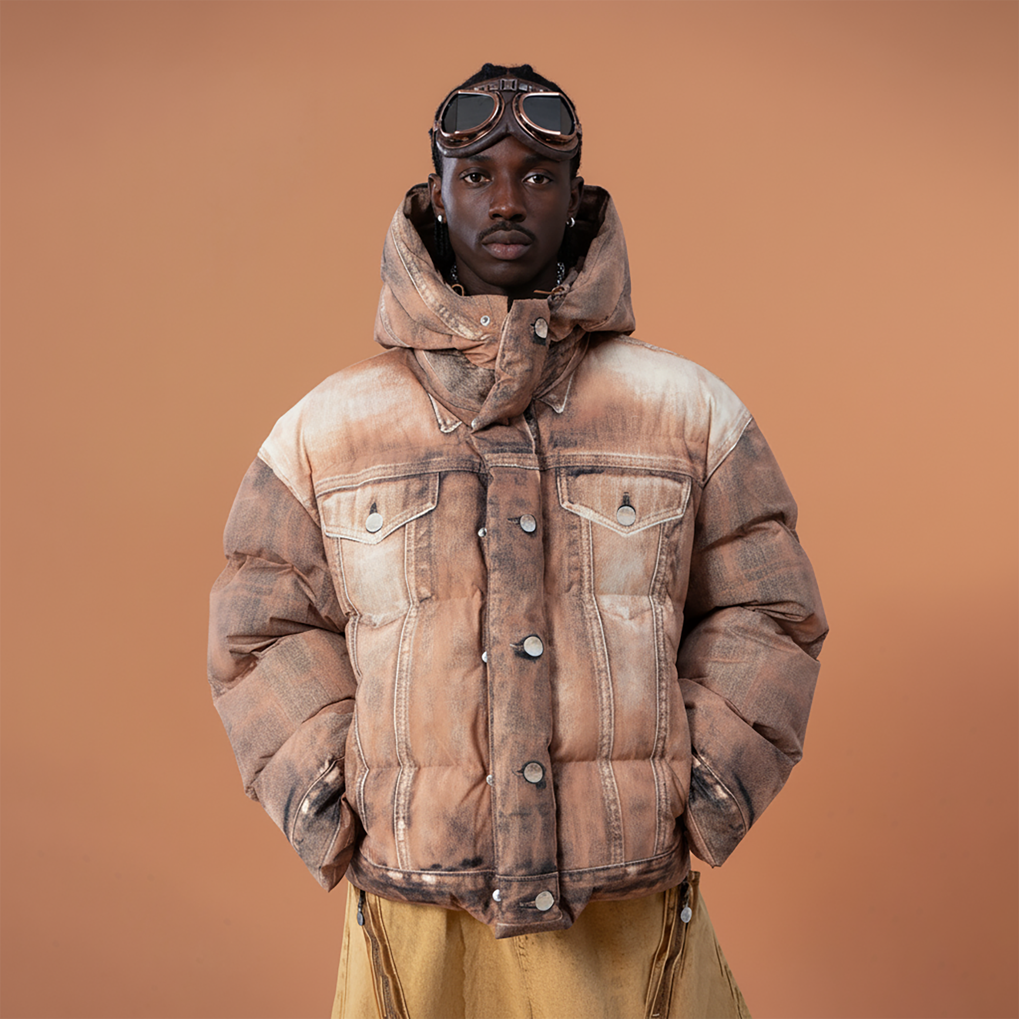 CLP Dirty Fit Utility Hooded Puffer Jacket