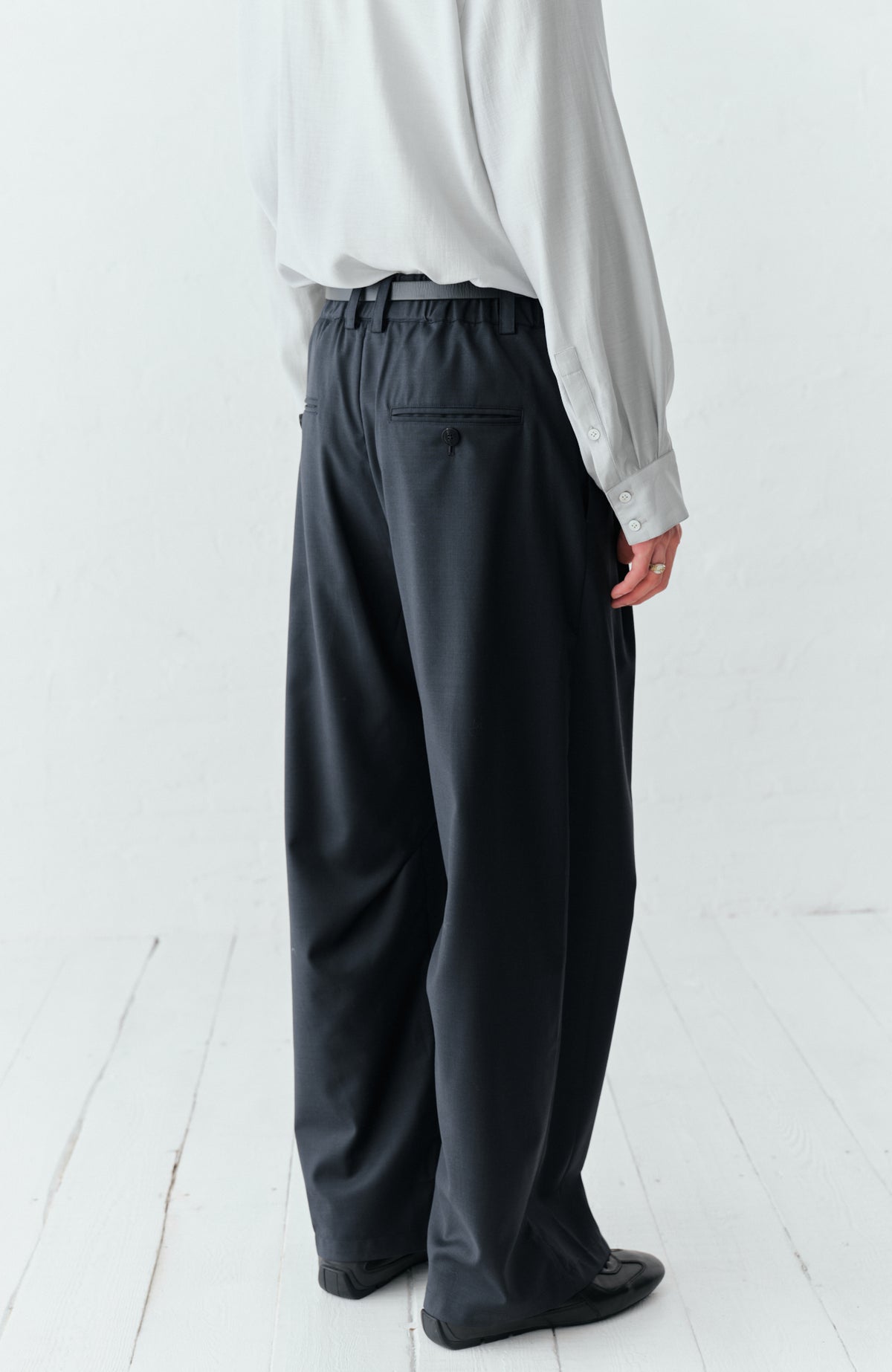 GRAINMUSTARD High-Waist Wide-Leg Trousers
