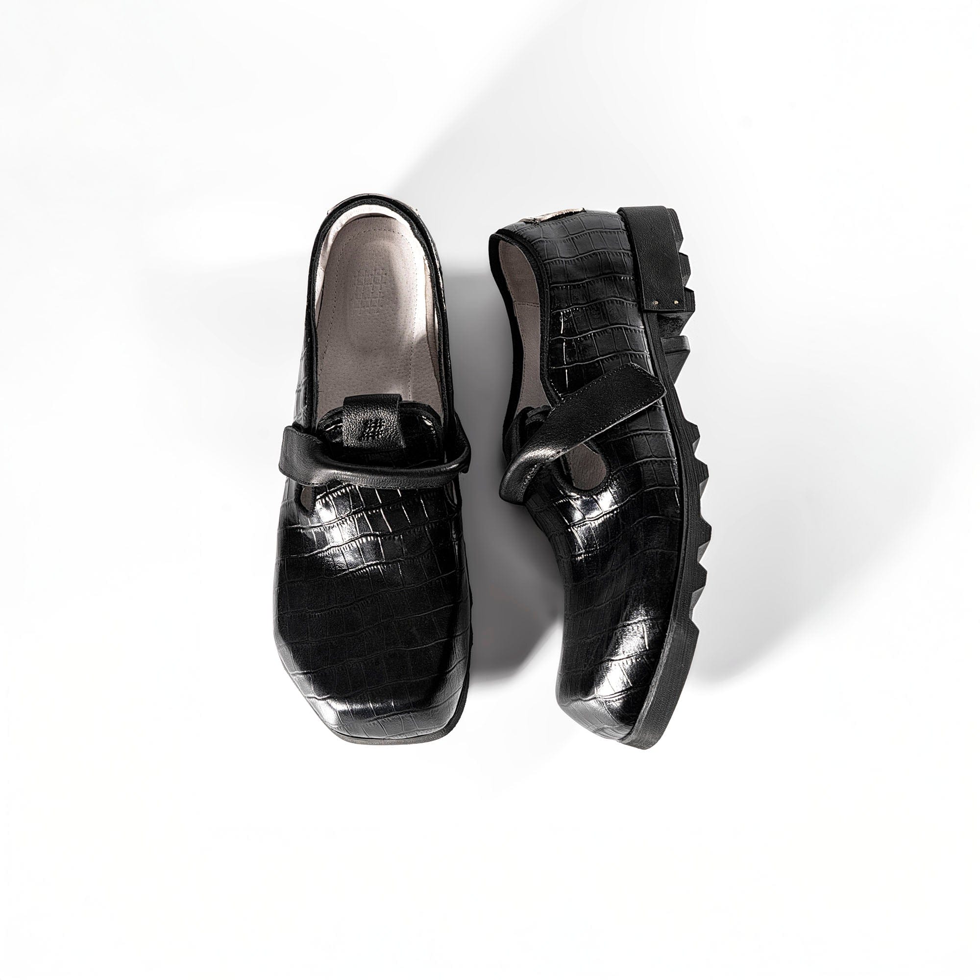 REWRITE Croc-Embossed Strap Loafers, premium urban and streetwear designers apparel on PROJECTISR.com, REWRITE