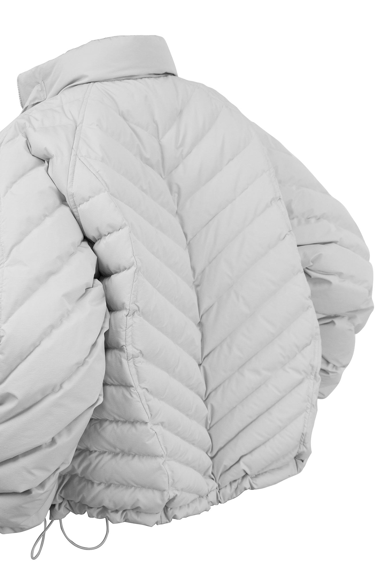 RELABEL V-Segment Ribcage Puffer Jacket White
