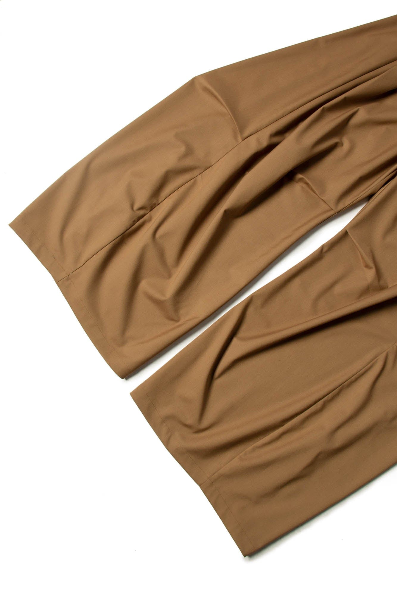 RELABEL Pleated Drape Wide-Leg Trousers, premium urban and streetwear designers apparel on PROJECTISR.com, RELABEL